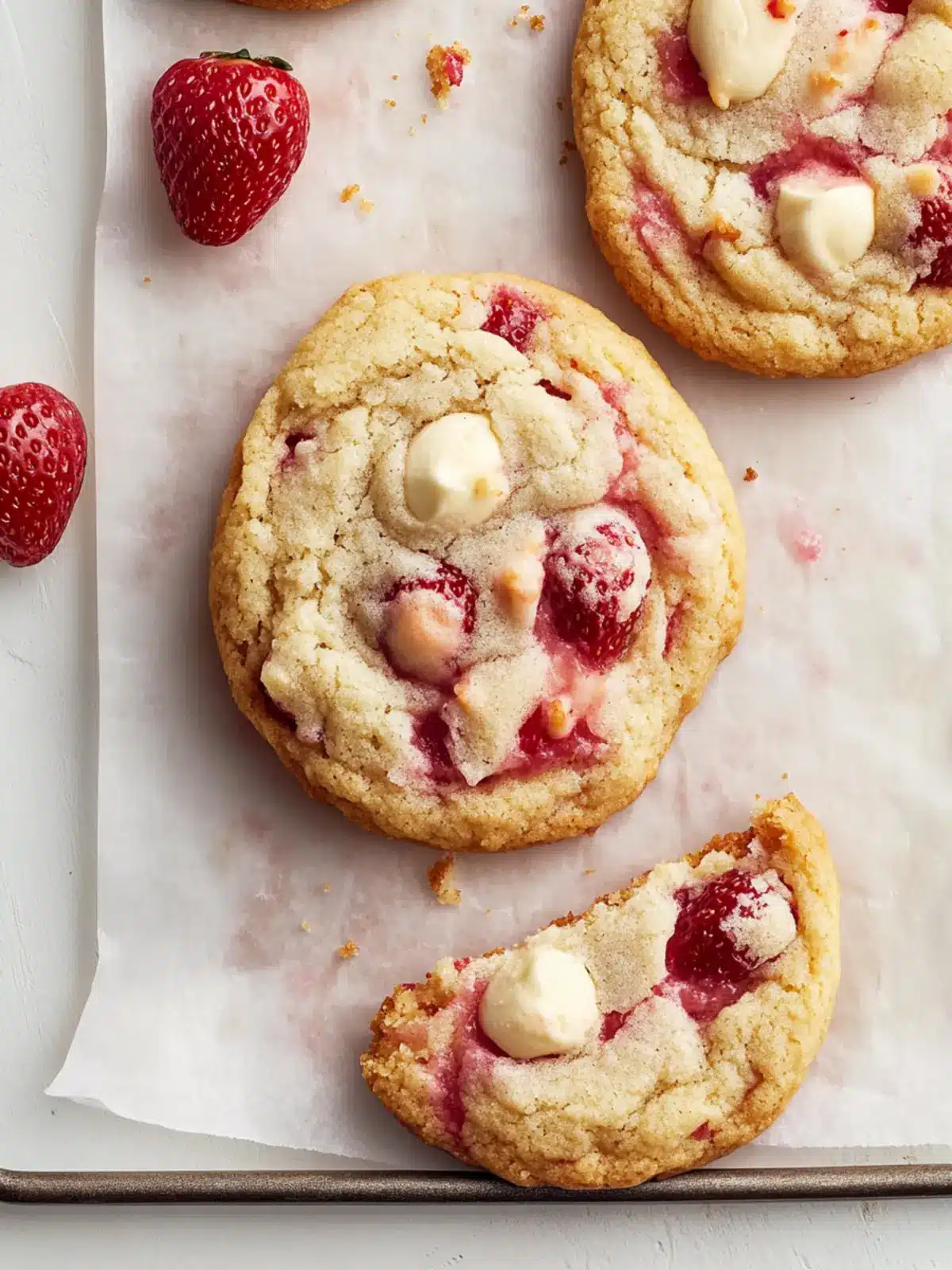 Strawberries and Cream Cookie