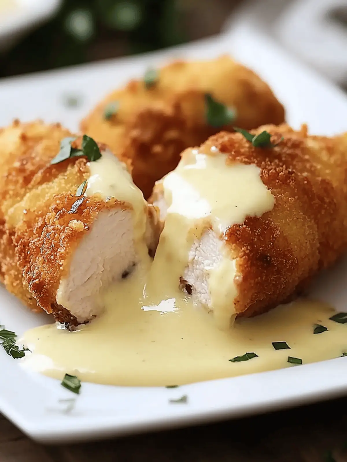 Chicken Cordon Bleu with Swiss Cheese Sauce