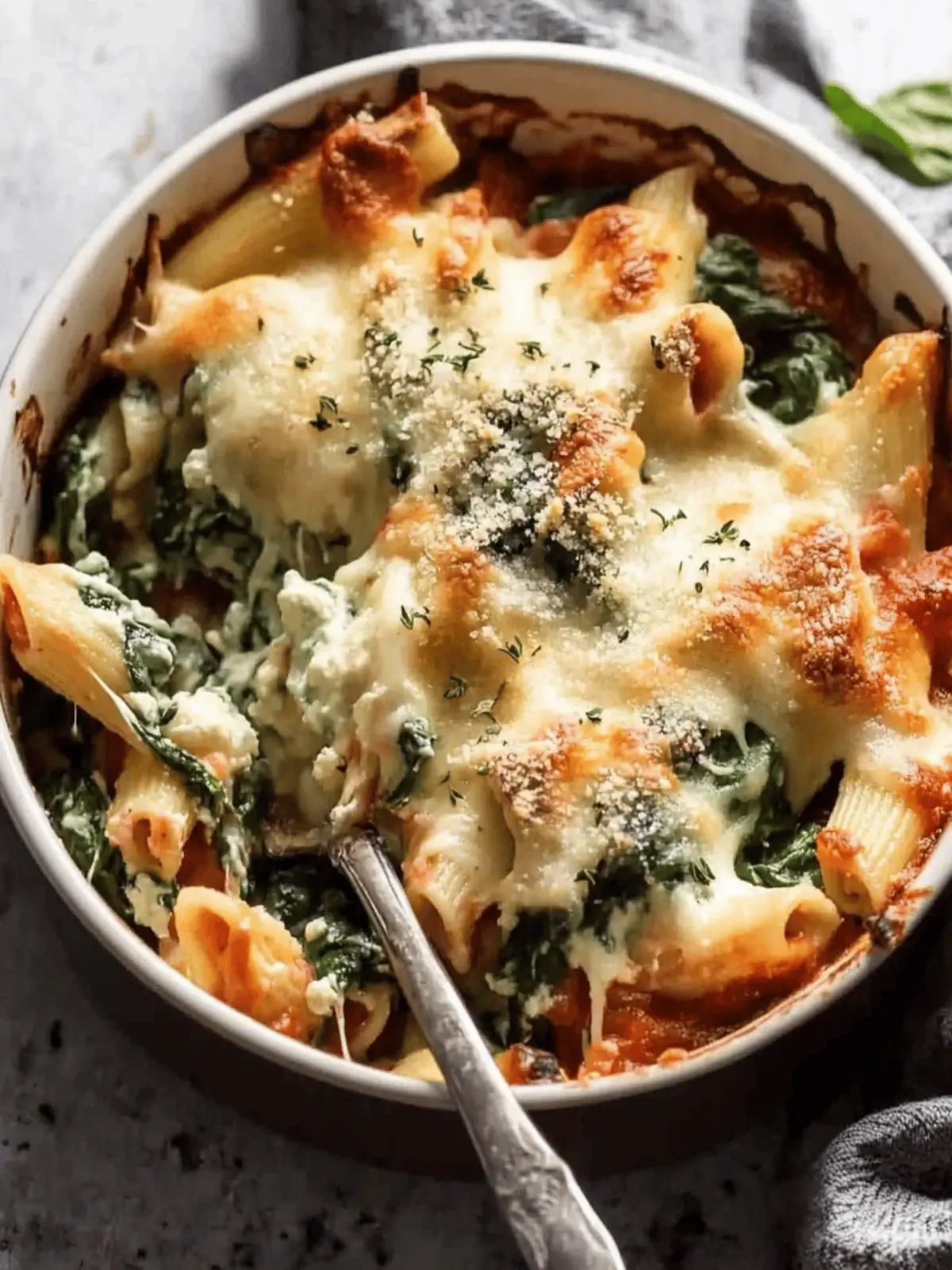 Spinach & Ricotta Pasta Bake