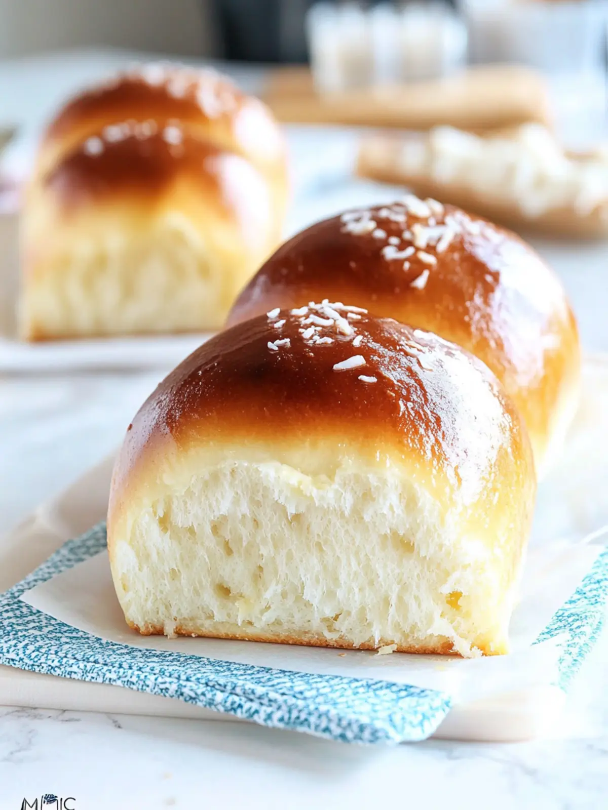 Soft & Moist Bakery-Style Butter Coconut Buns