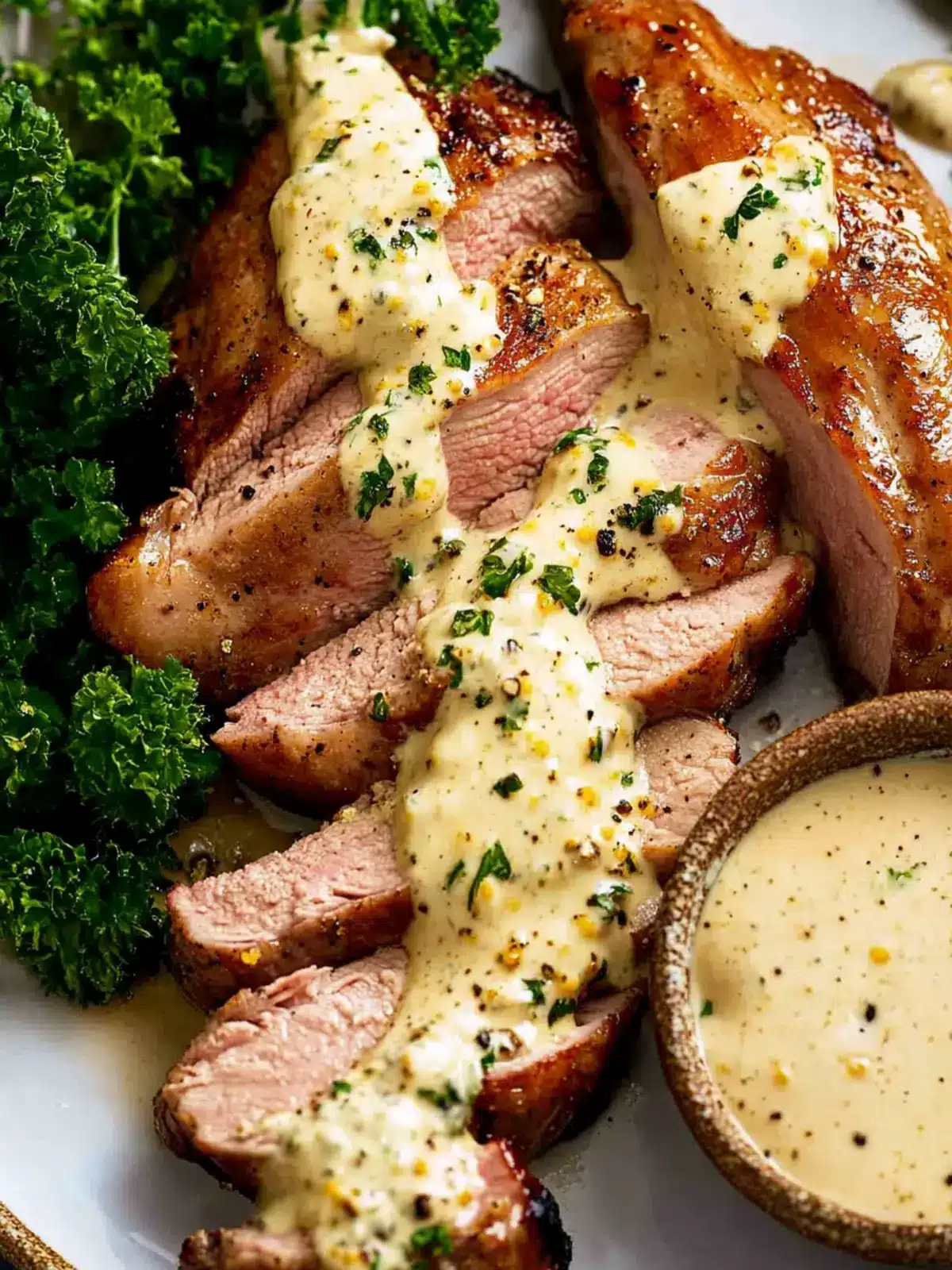 Pork Tenderloin with Creamy Mustard Sauce