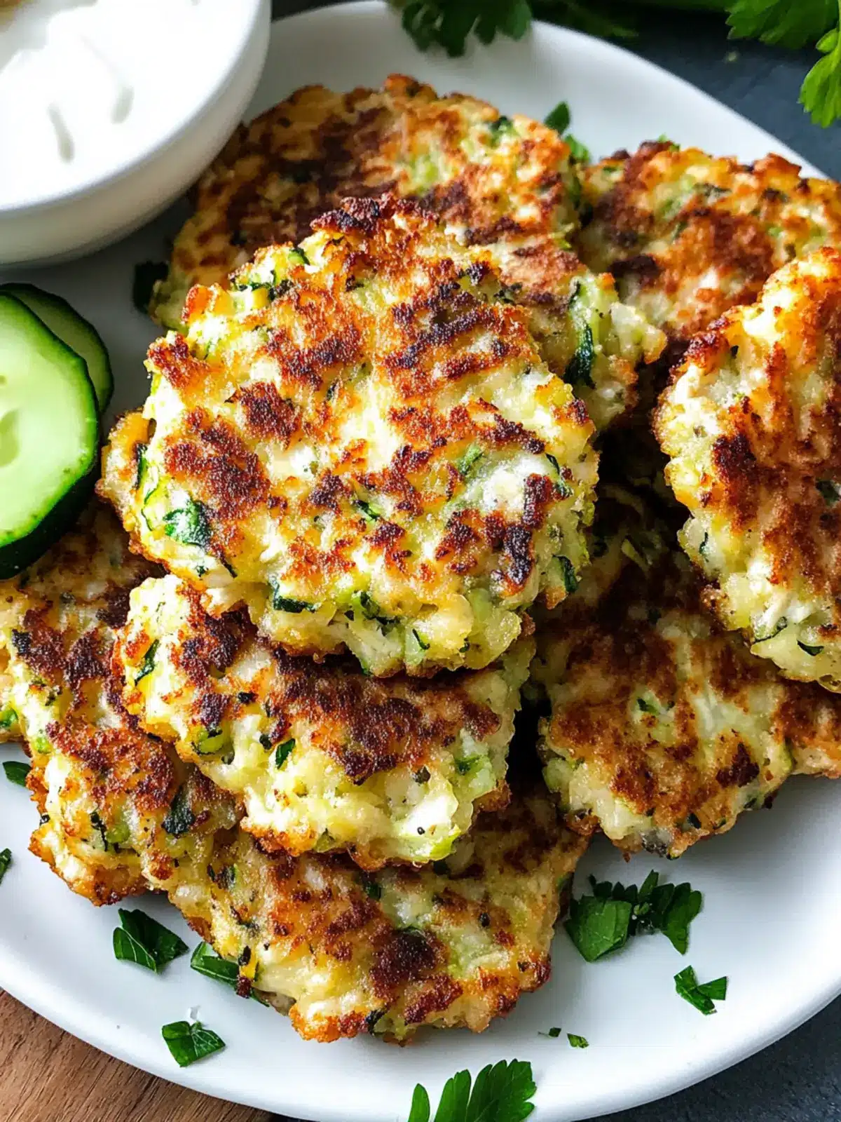 Chicken Paleo Zucchini Fritters