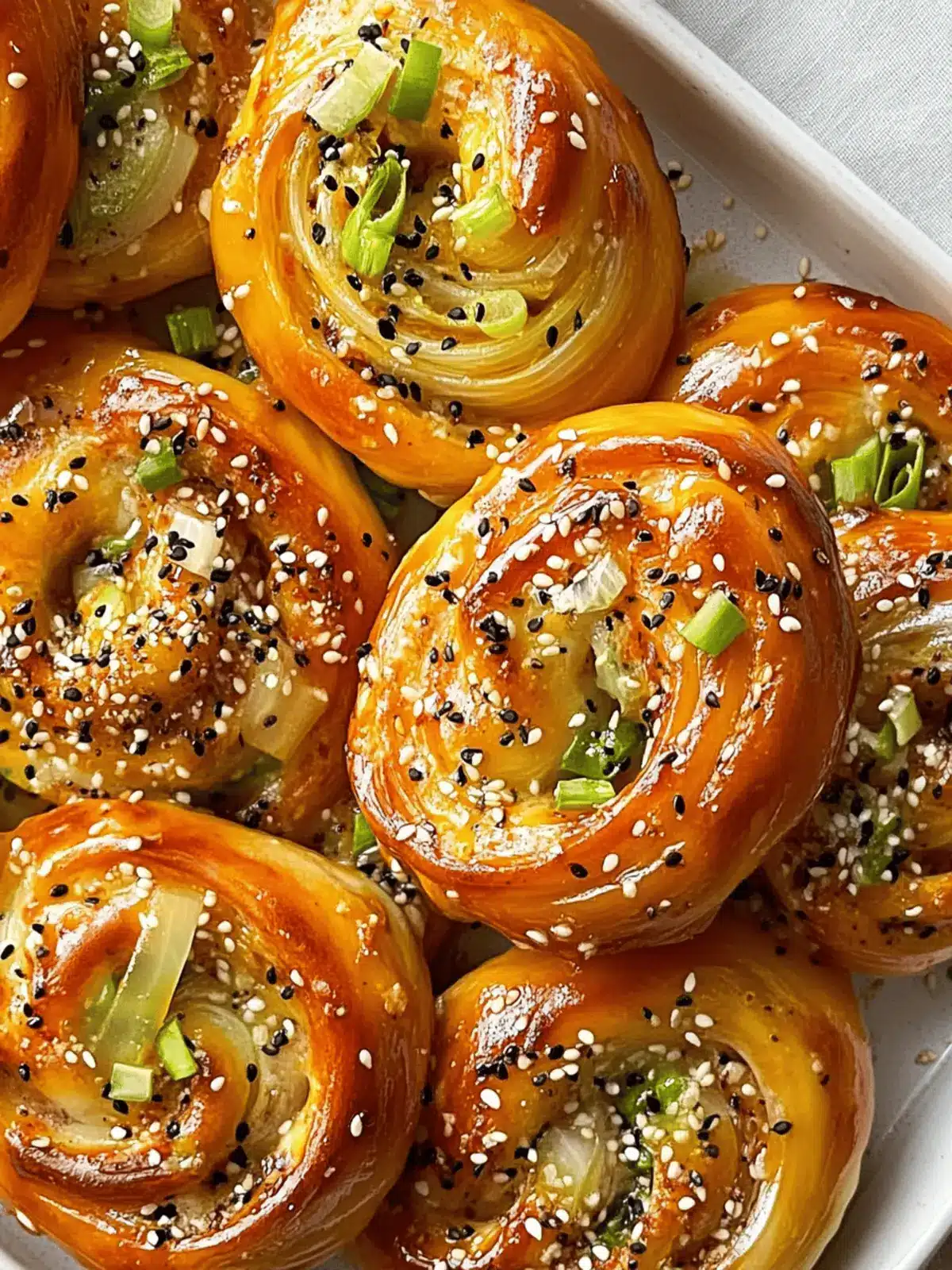 Cheesy Gochujang & Spring Onion Swirls