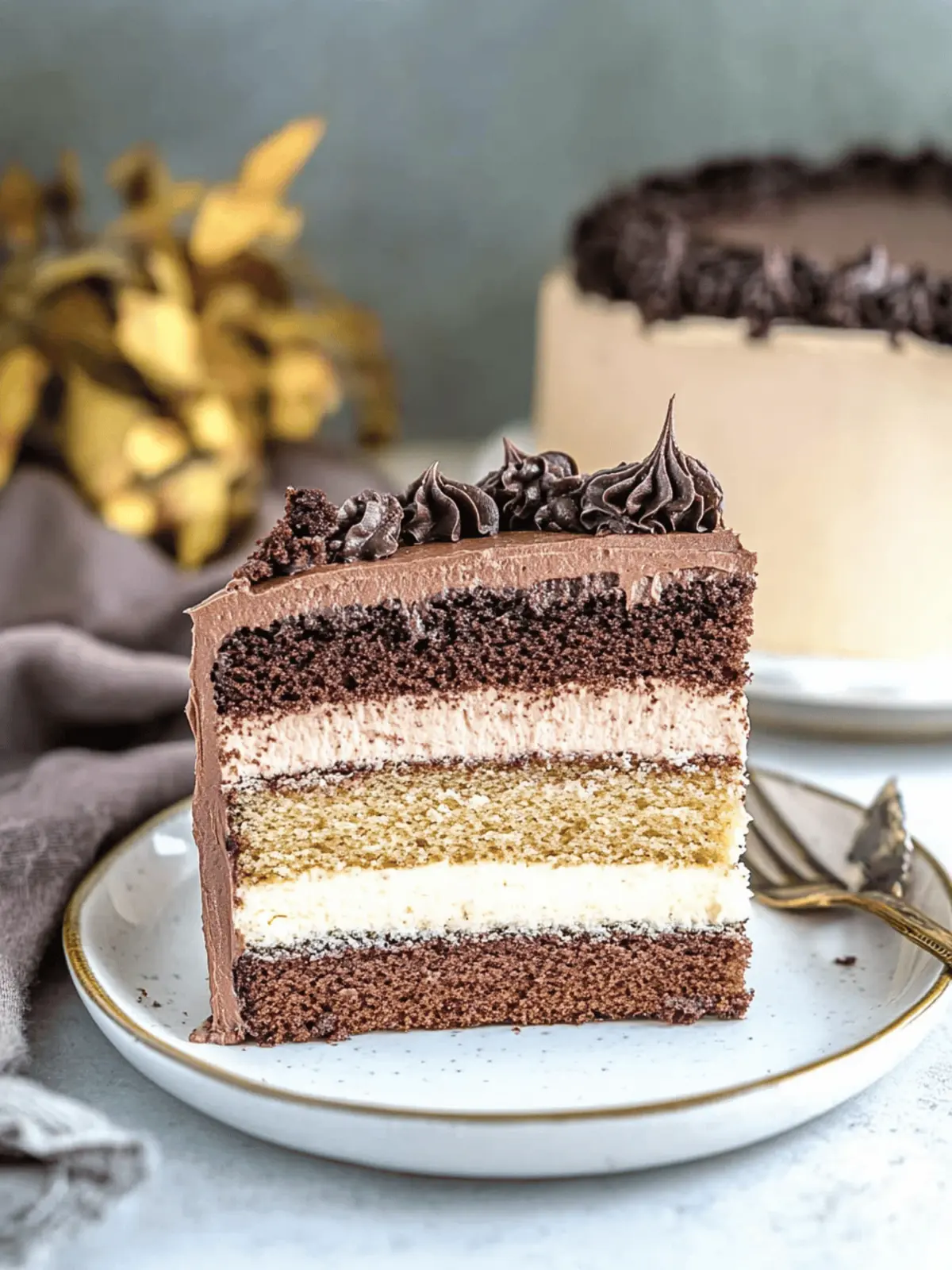 Ombre Chocolate Cake