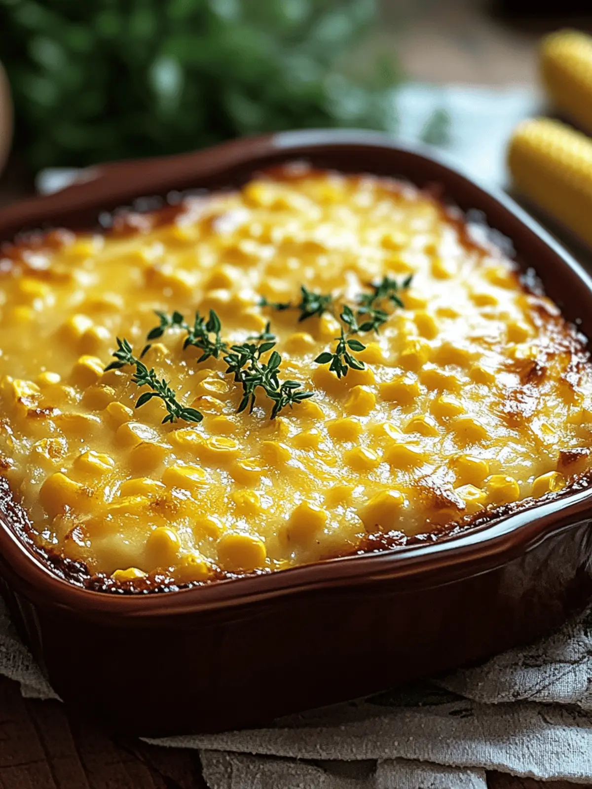 Honey-Glazed Corn Casserole Bake