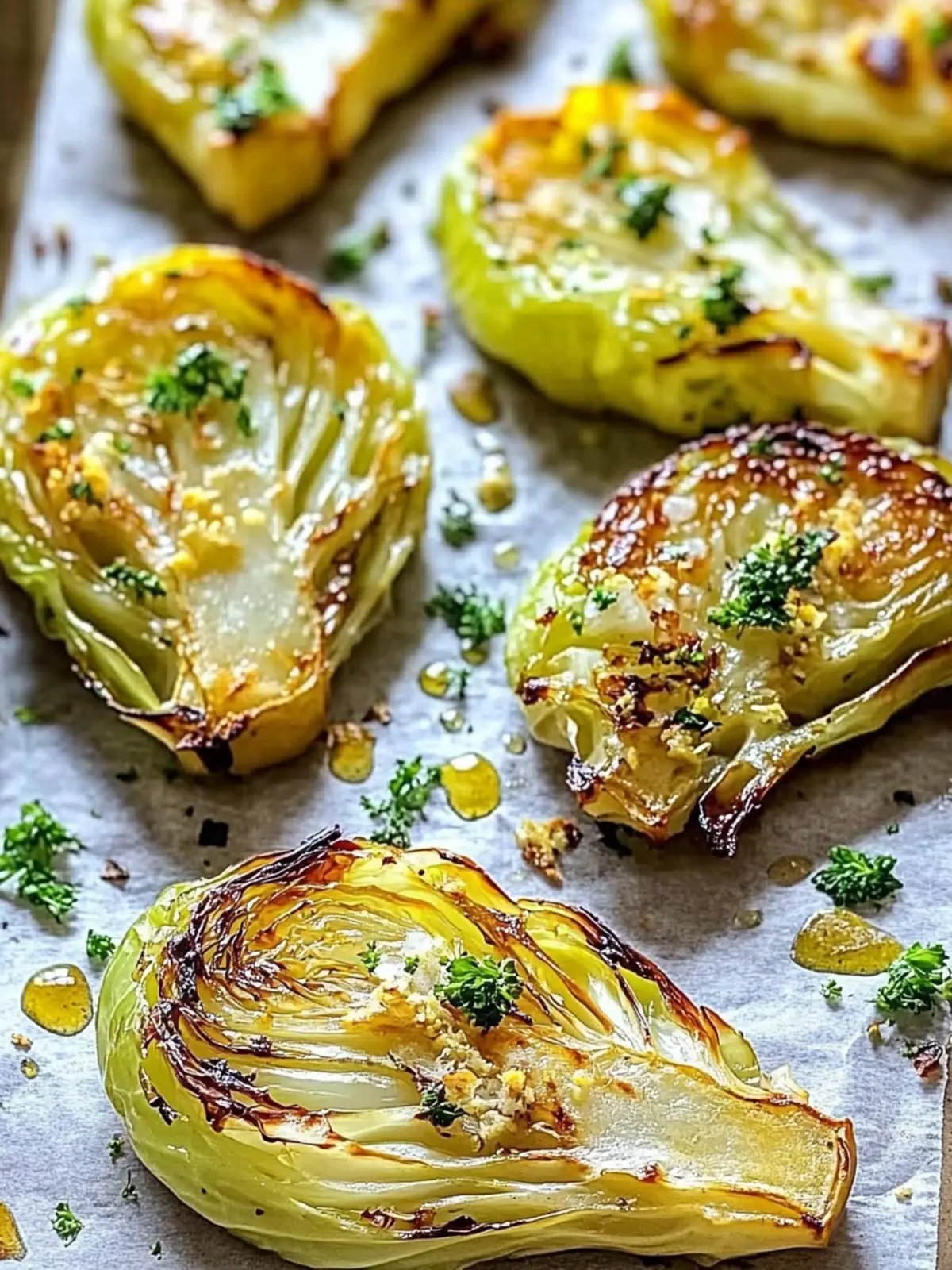 Dijon Roasted Cabbage Wedges