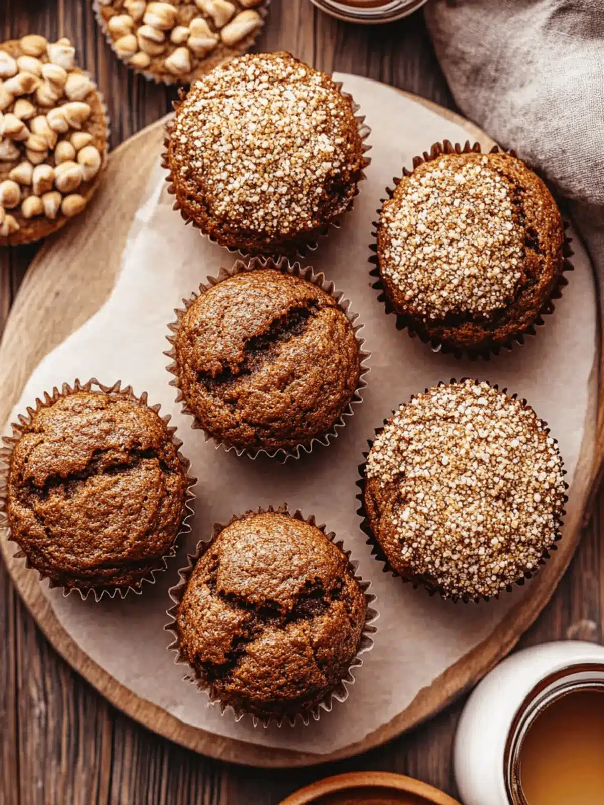 Spiced Molasses Gingerbread Muffins