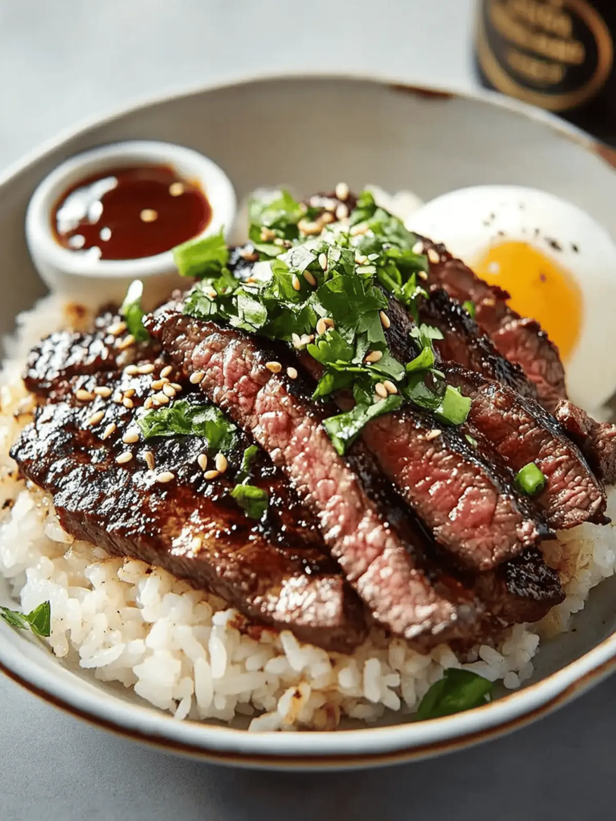 Sizzling Steak and Fluffy Rice