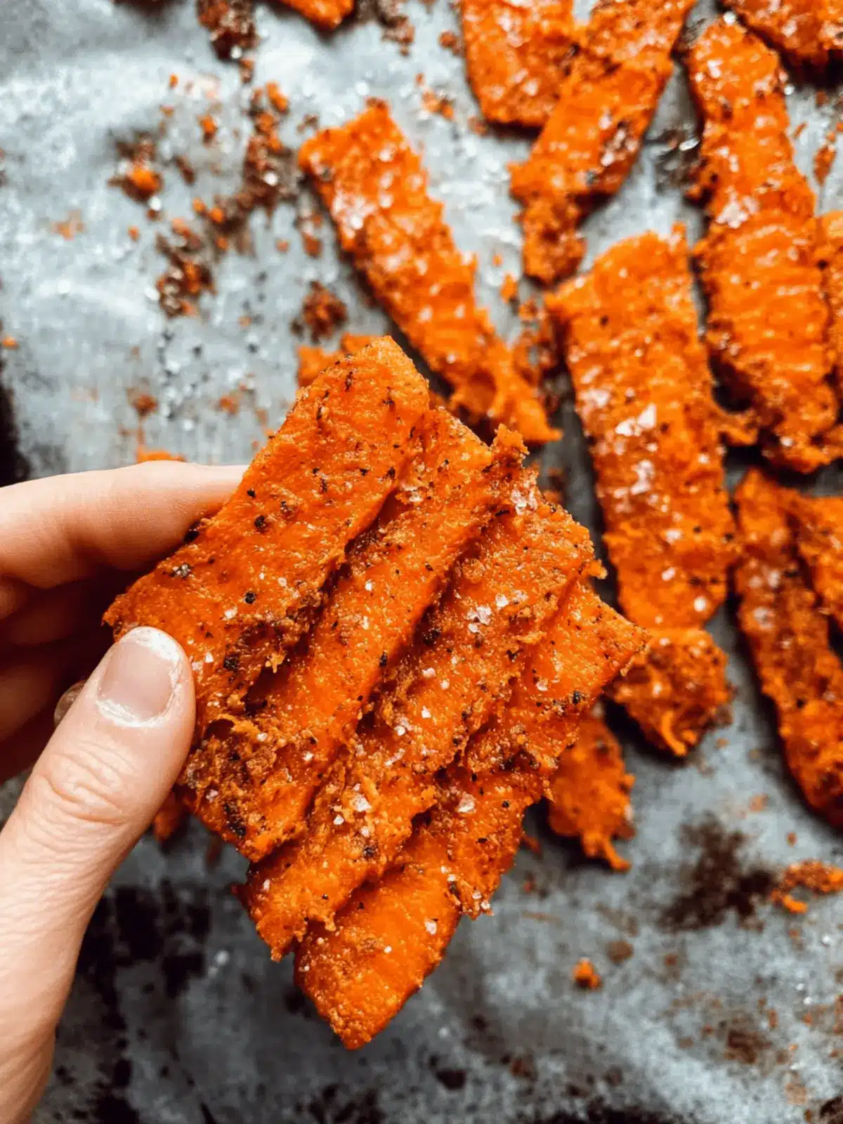Crispy Smashed Carrots