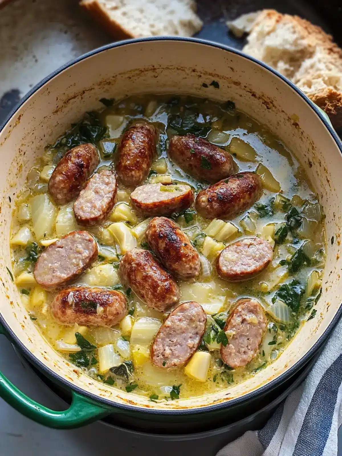 Creamy Leek and Sausage Stew Perfect for Cozy Nights 2 Creamy Leek and Sausage Stew