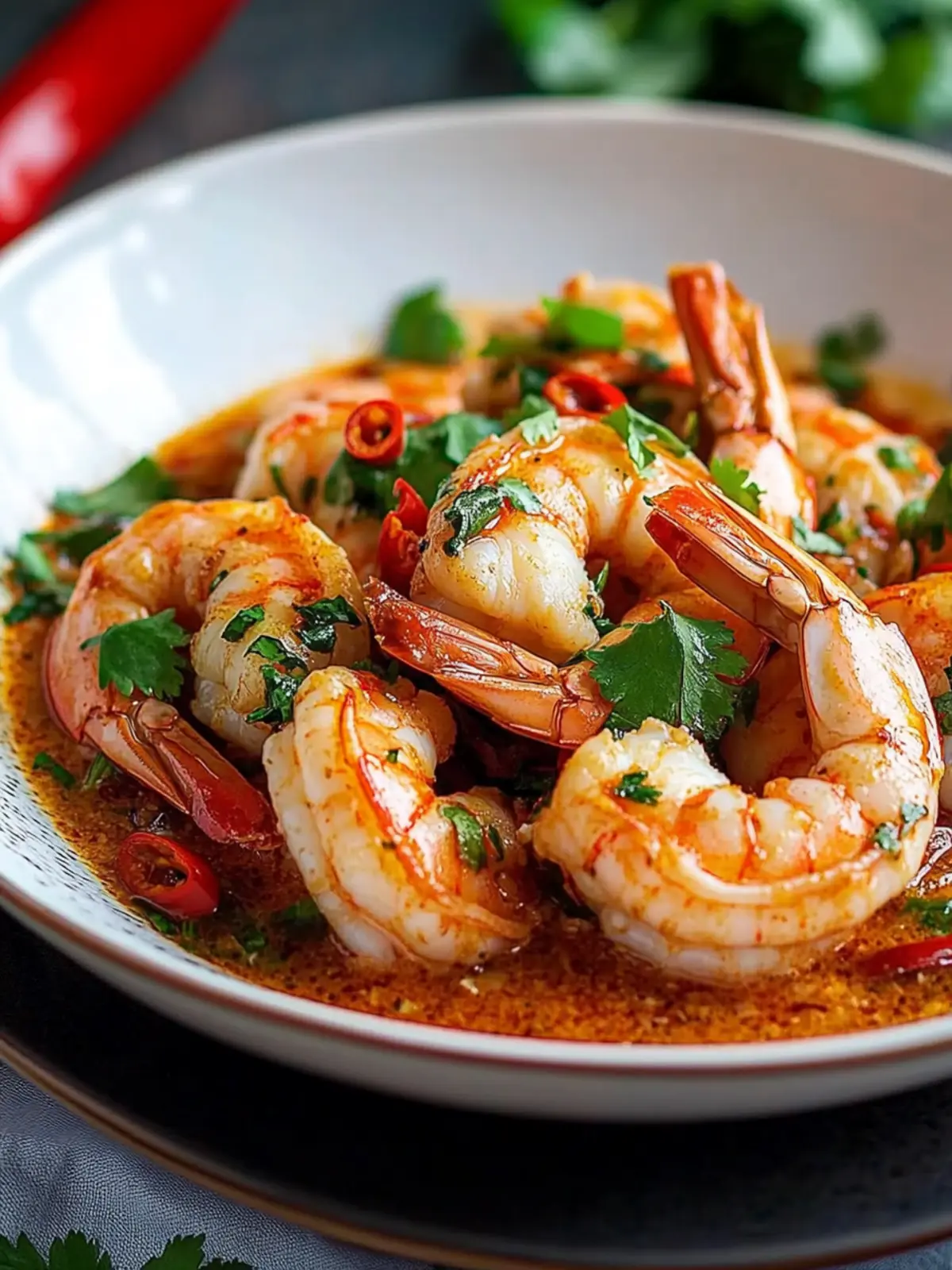 Singapore Chili Prawns