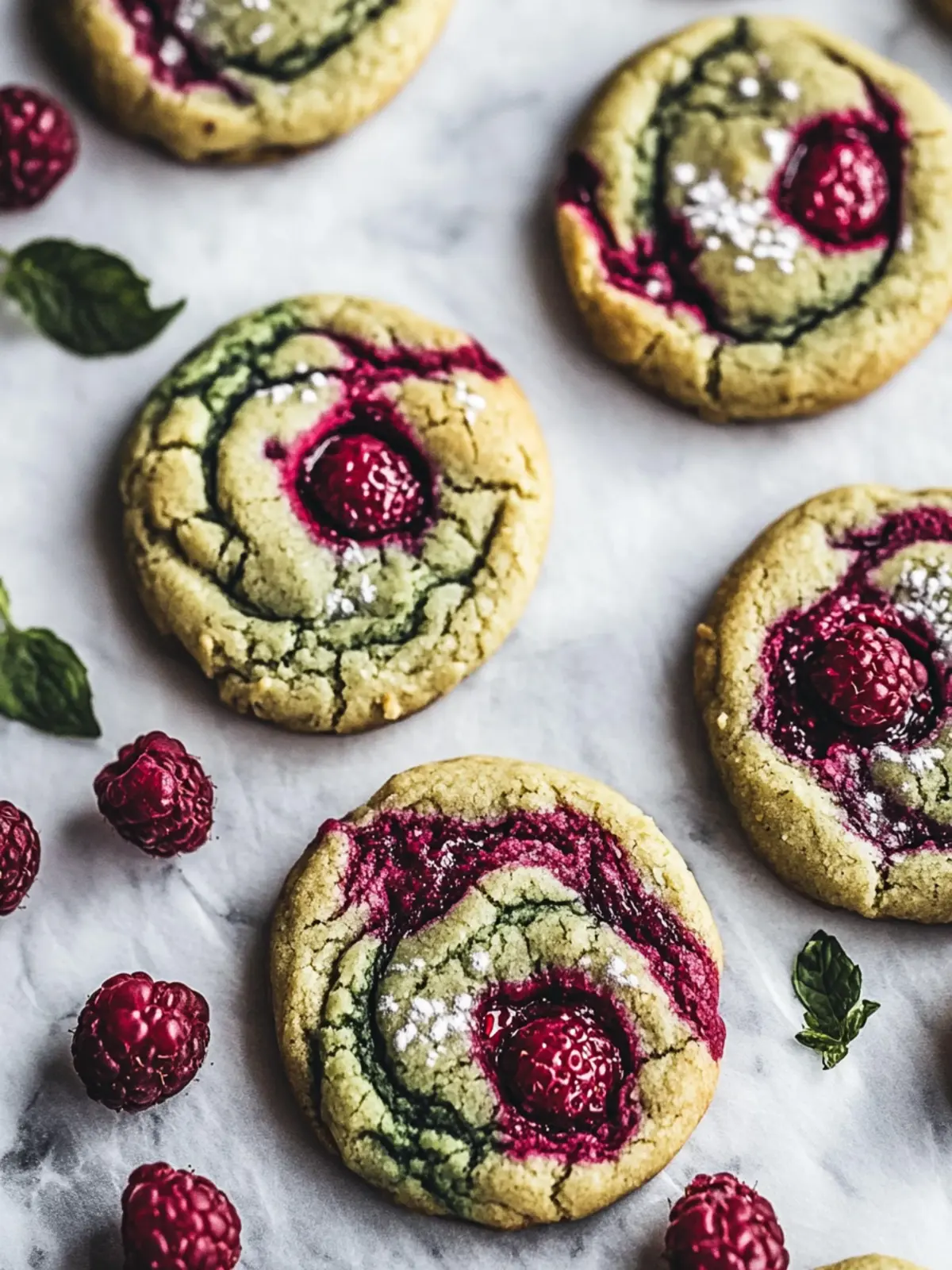 Marbled Berry and Matcha Cookies for a Sweet Twist 2 Marbled Berry and Matcha Cookies