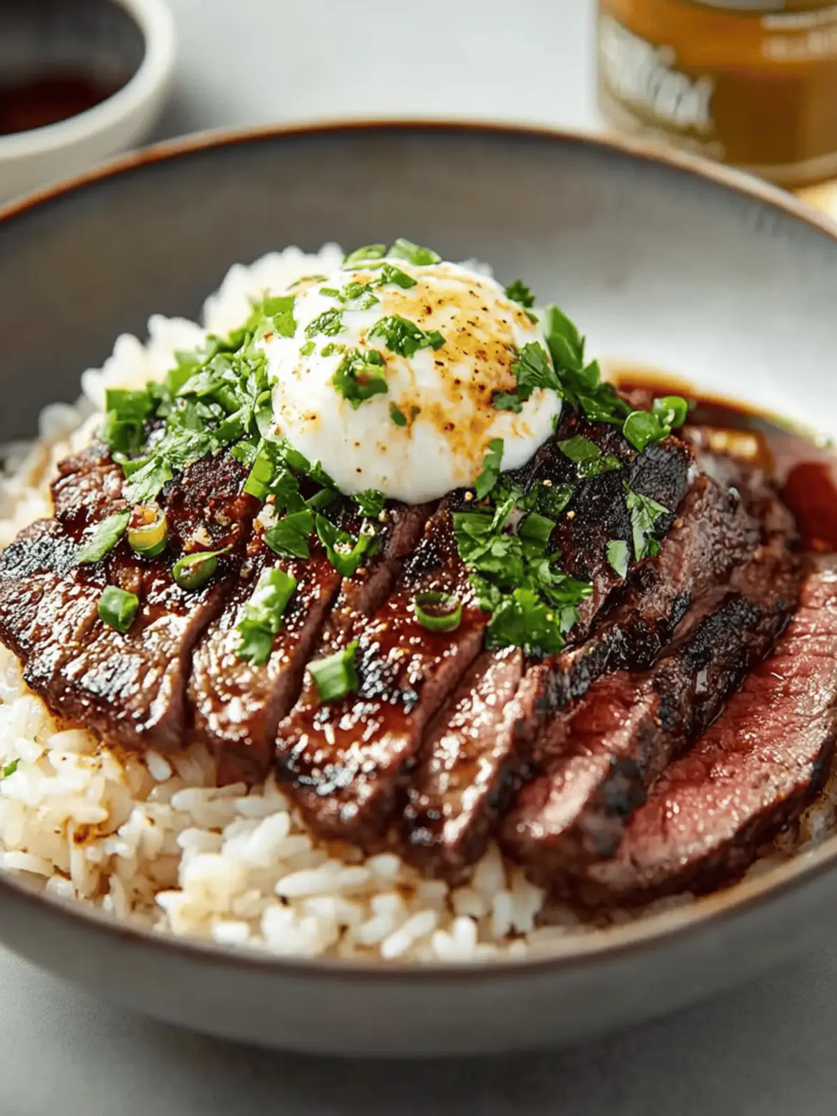 Sizzling Steak and Fluffy Rice