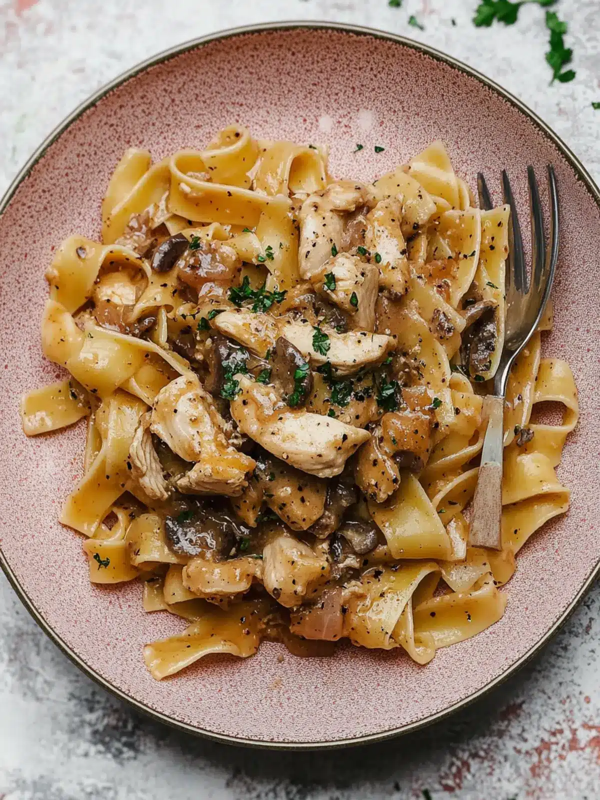 Chicken Marsala Pasta