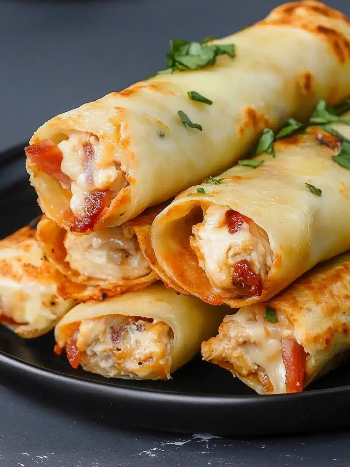 Keto Chicken Bacon Ranch Taquitos