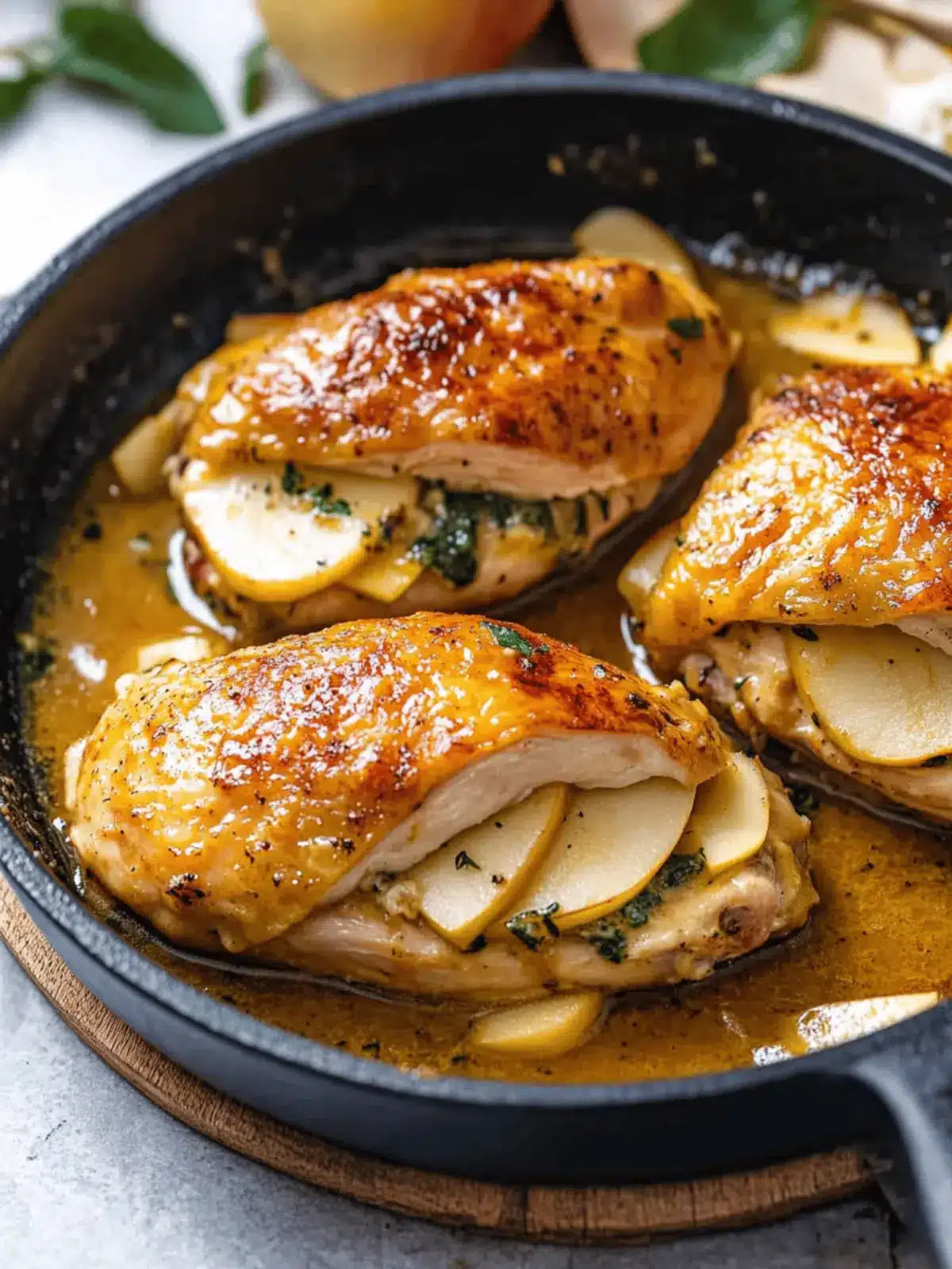 Apple and Brie Stuffed Chicken
