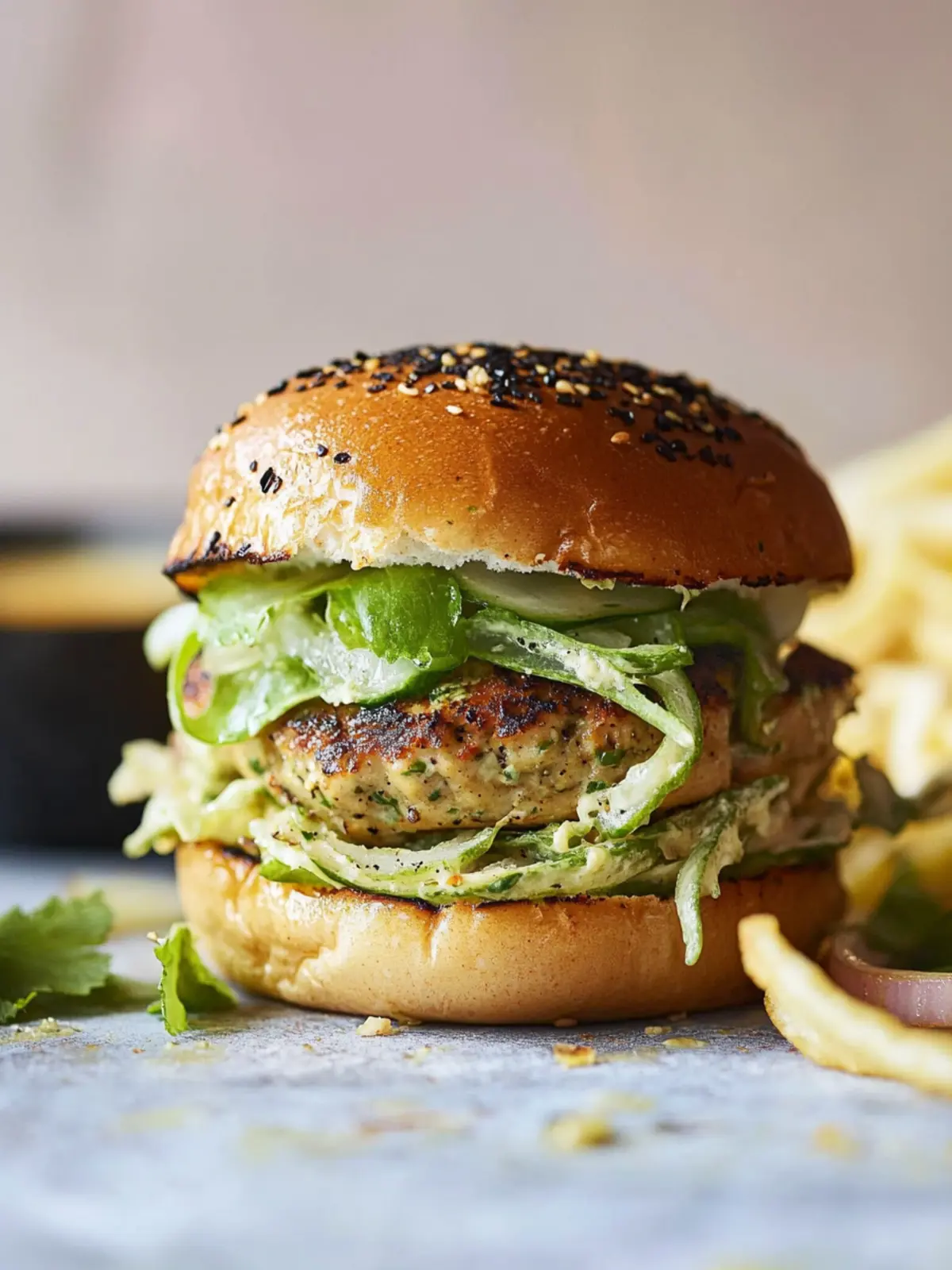 Green Goddess Turkey Burgers