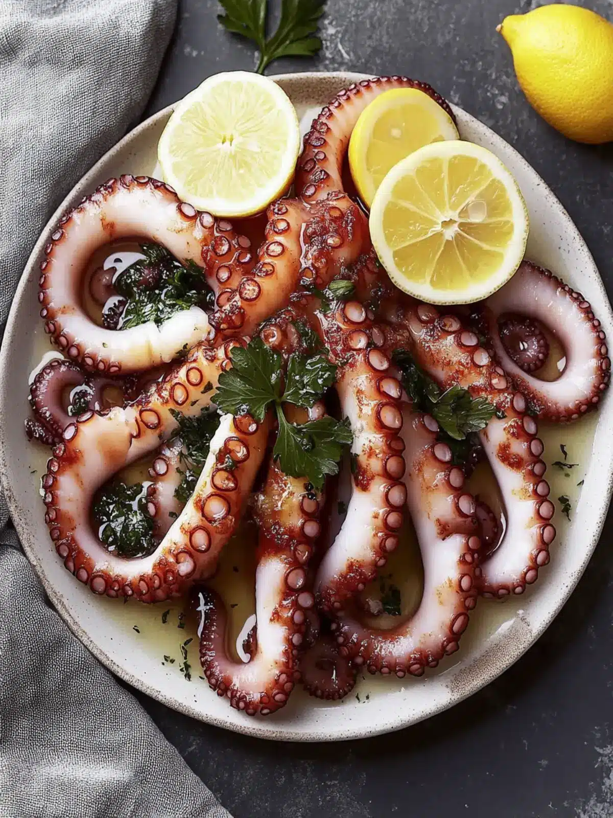 Deliciously Tender Boiled Octopus