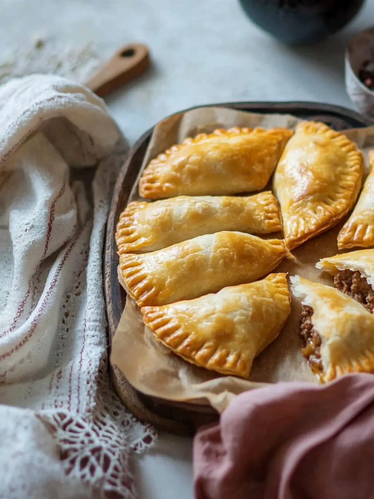 Flaky Ghanaian Meat Pie