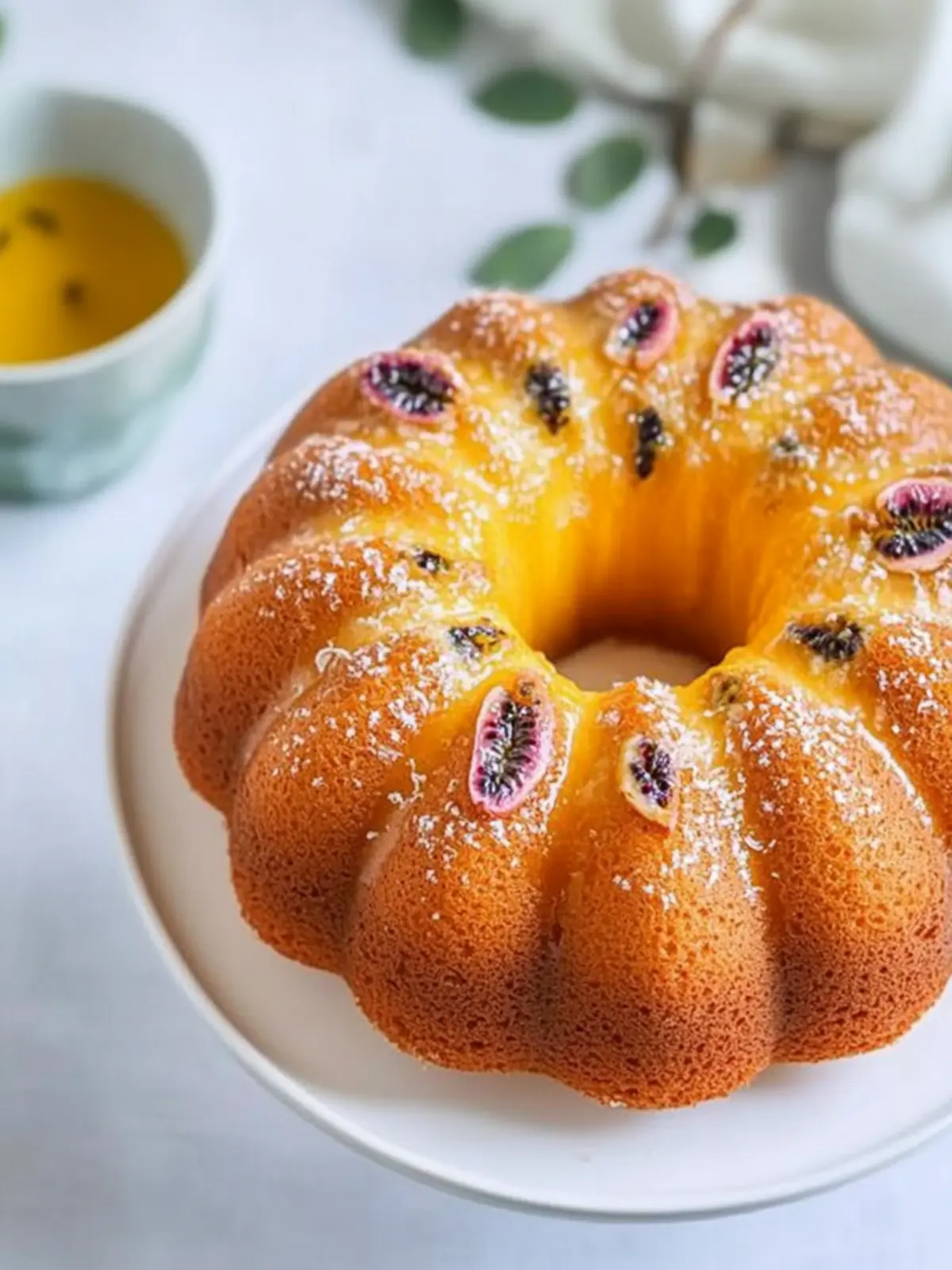 Passionfruit Coconut Bundt Cake