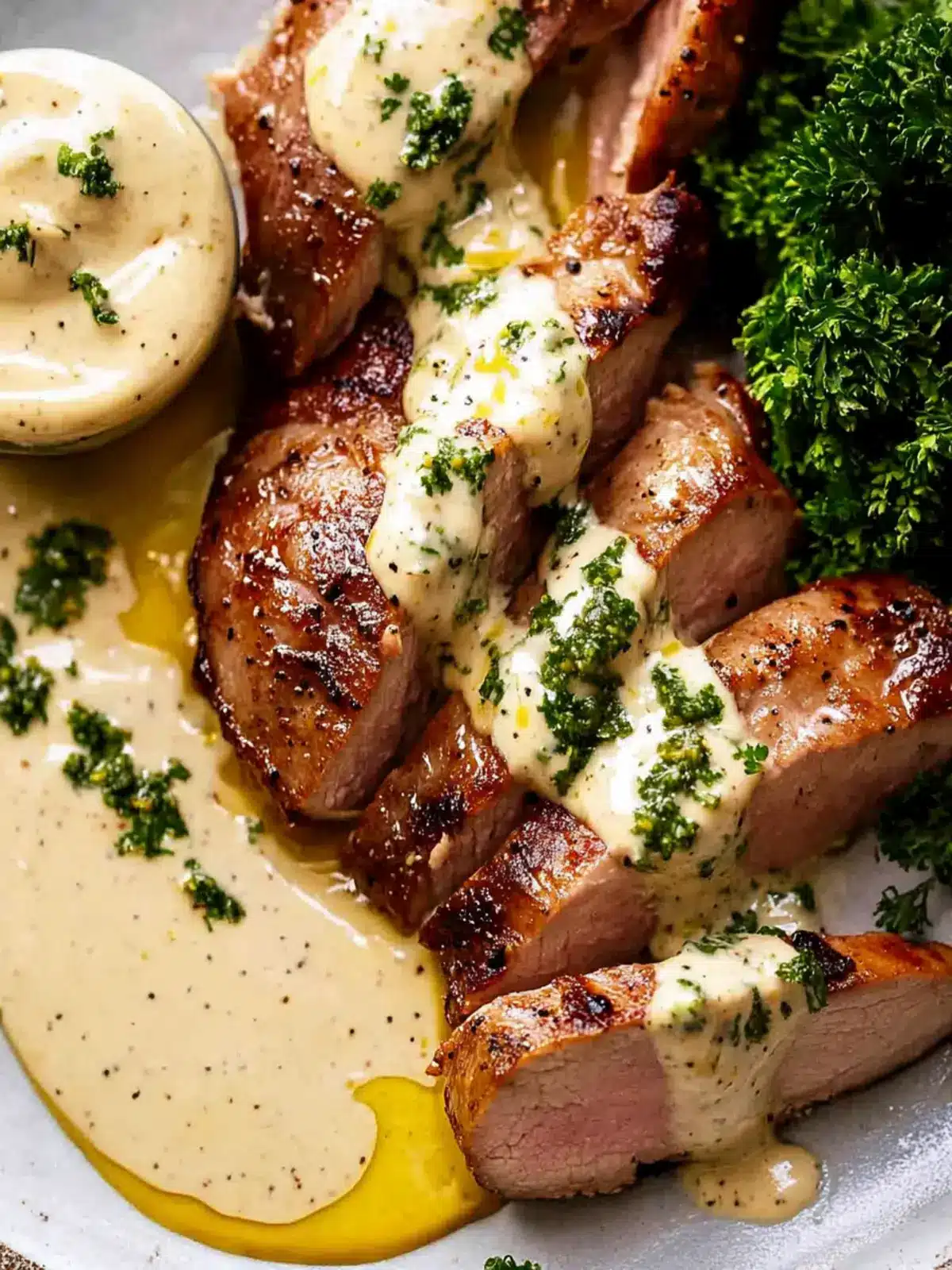 Pork Tenderloin with Creamy Mustard Sauce