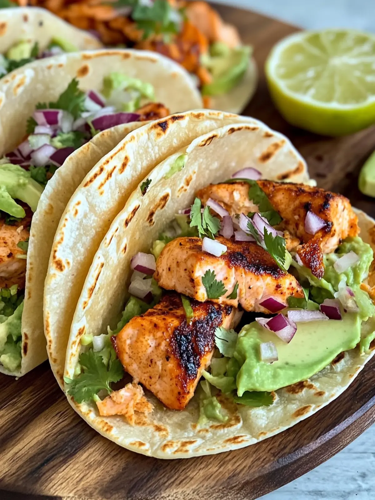 Crispy Salmon Tacos