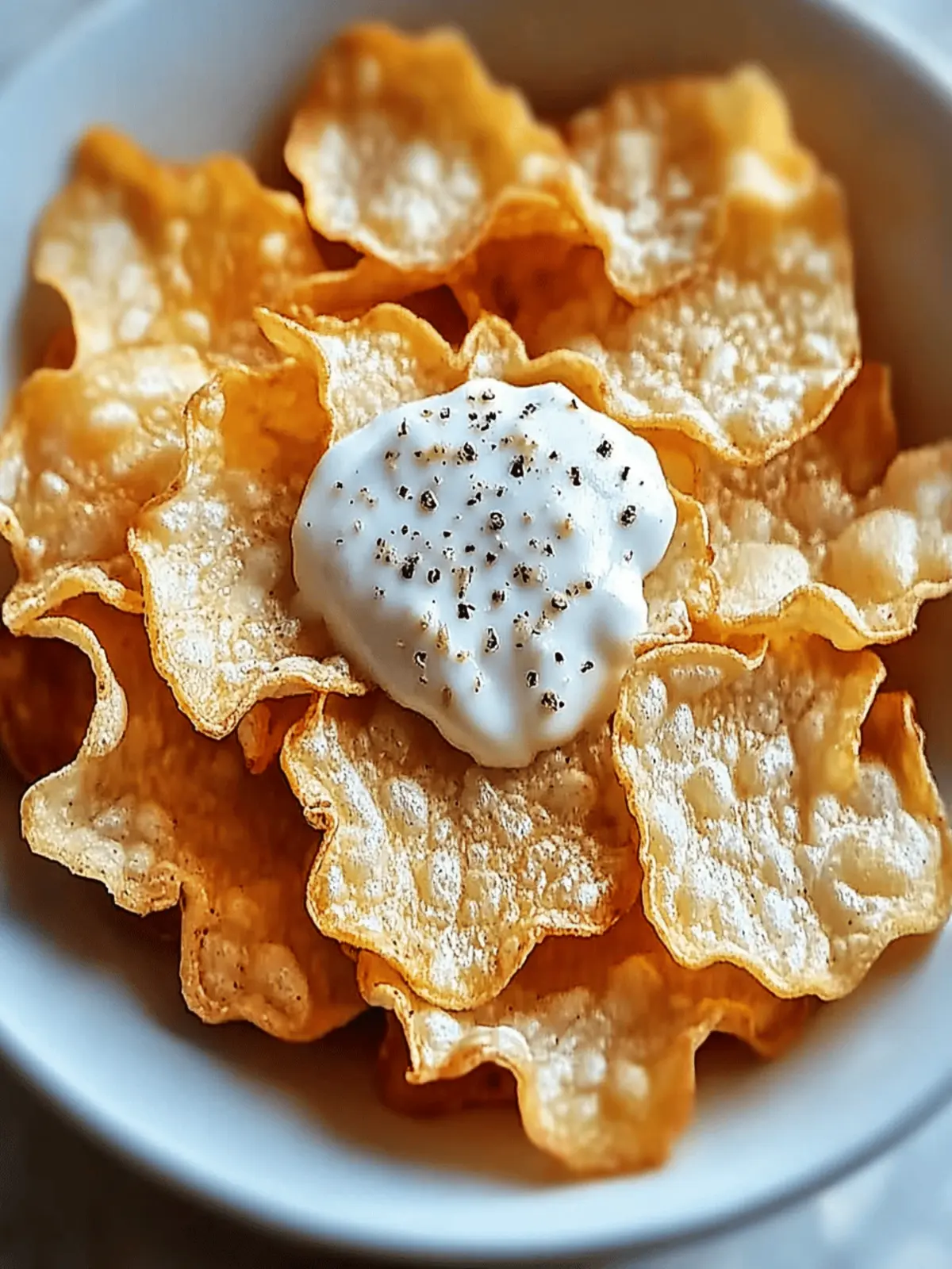 Crispy Cottage Cheese Chips