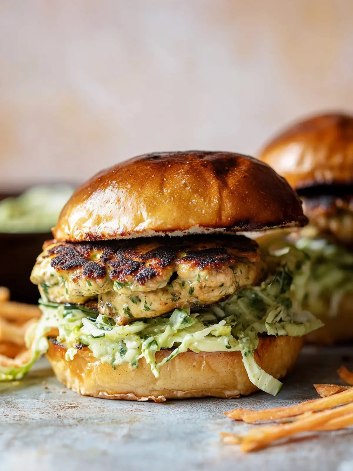 Green Goddess Turkey Burgers