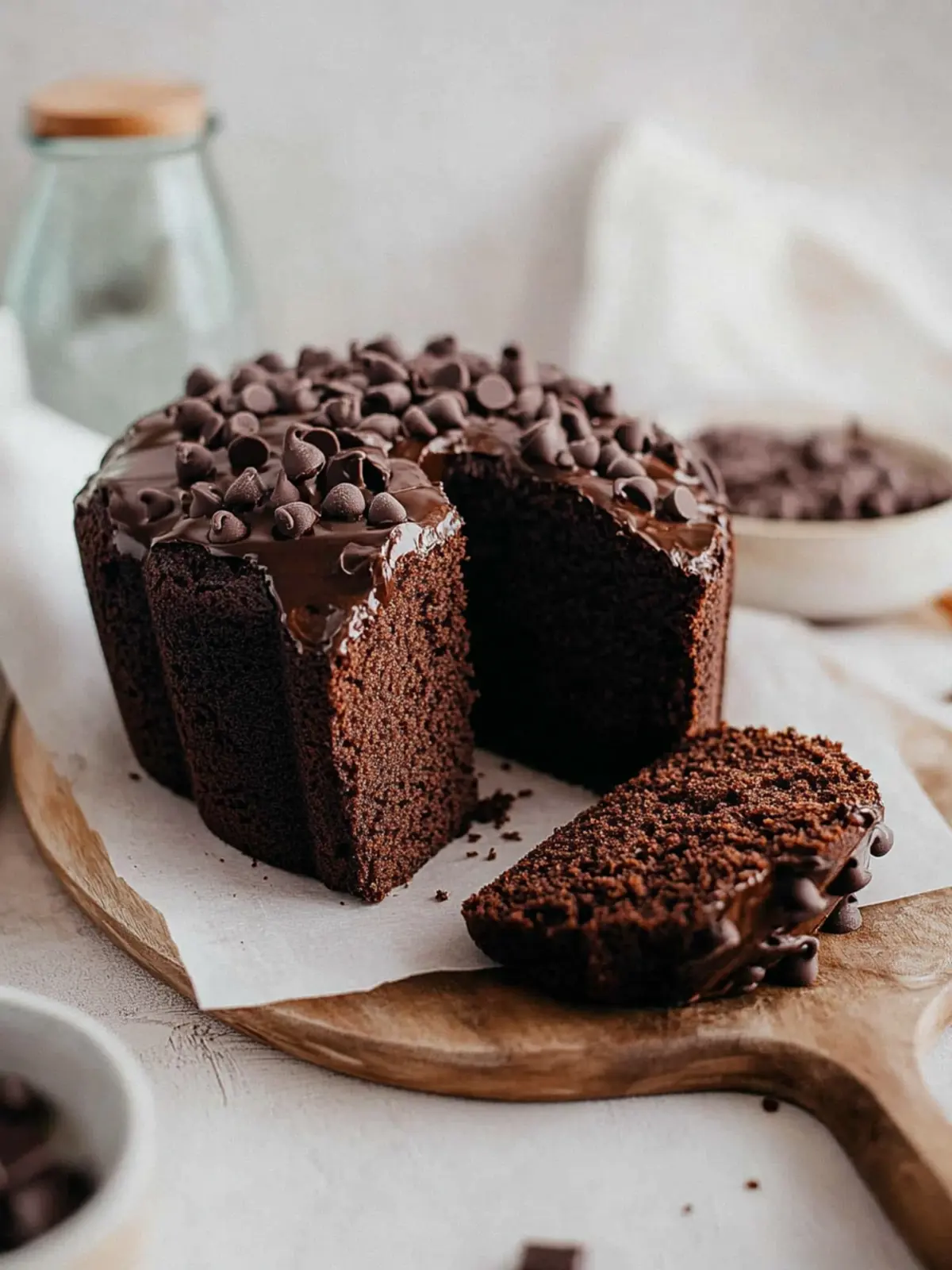 Double Chocolate Sour Cream Pound Cake