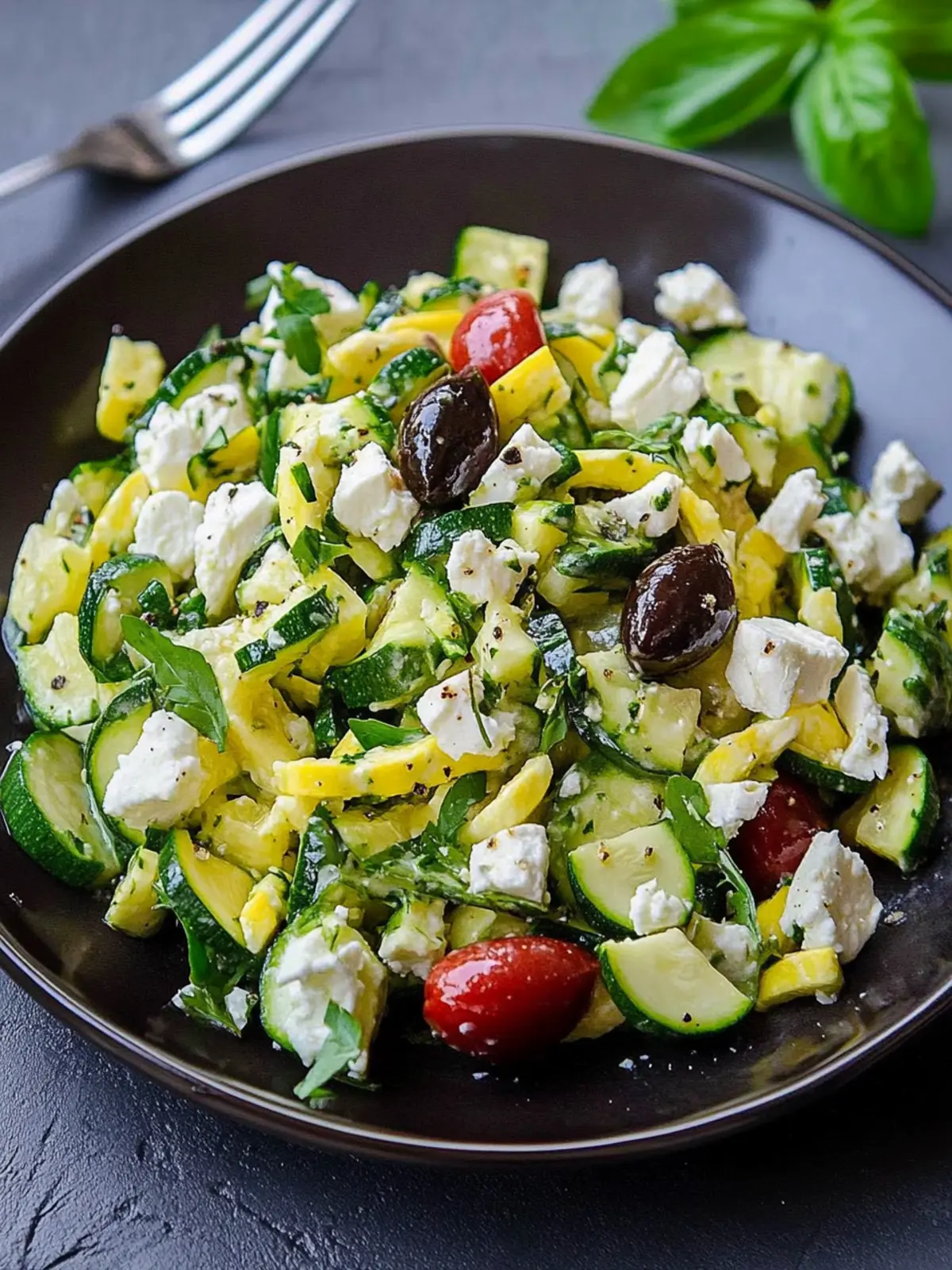 Greek Style Zucchini Salad