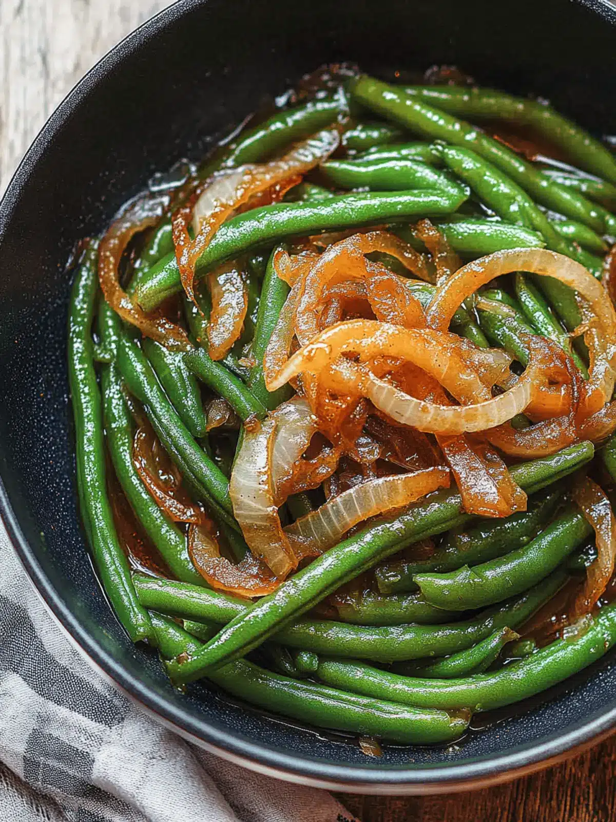 SautÃ©ed Green Beans with French Onions