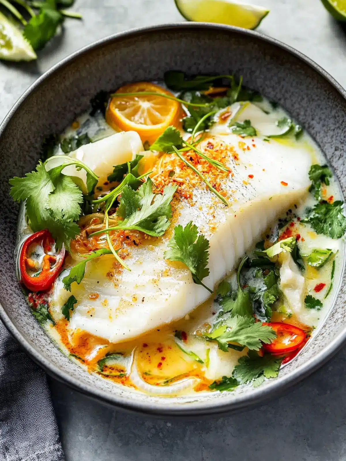 Thai-Inspired Coconut Poached Fish