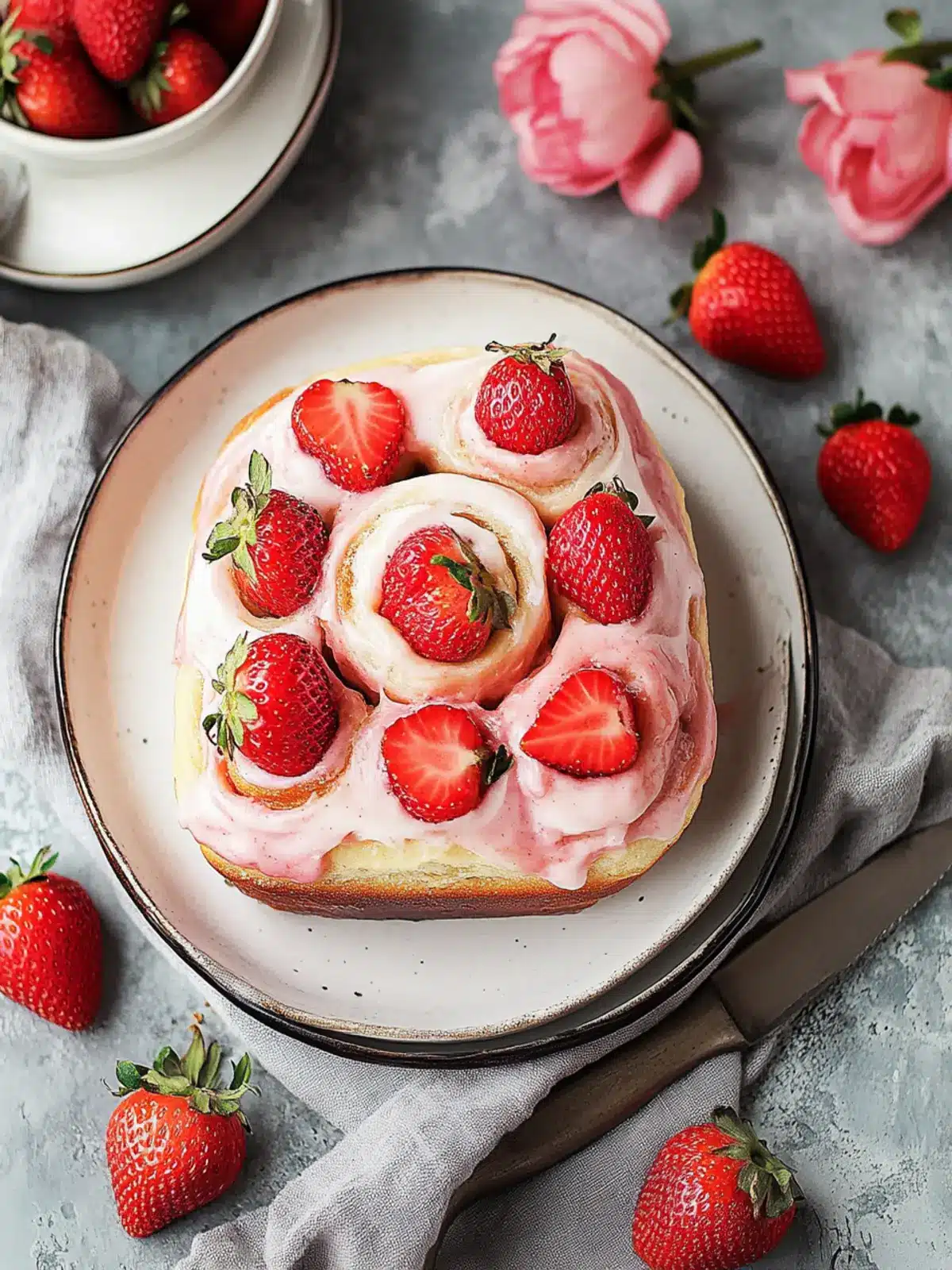 Irresistible Strawberry Cinnamon Rolls You ll Love to Bake 2 Strawberry Cinnamon Rolls