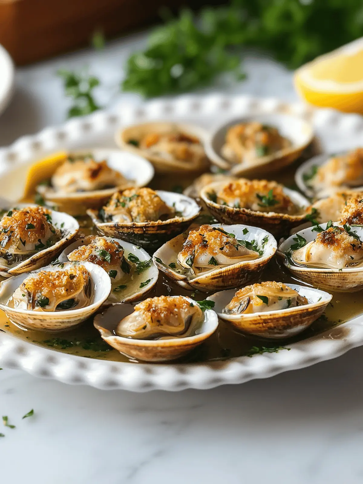 Savory Clams Oreganata