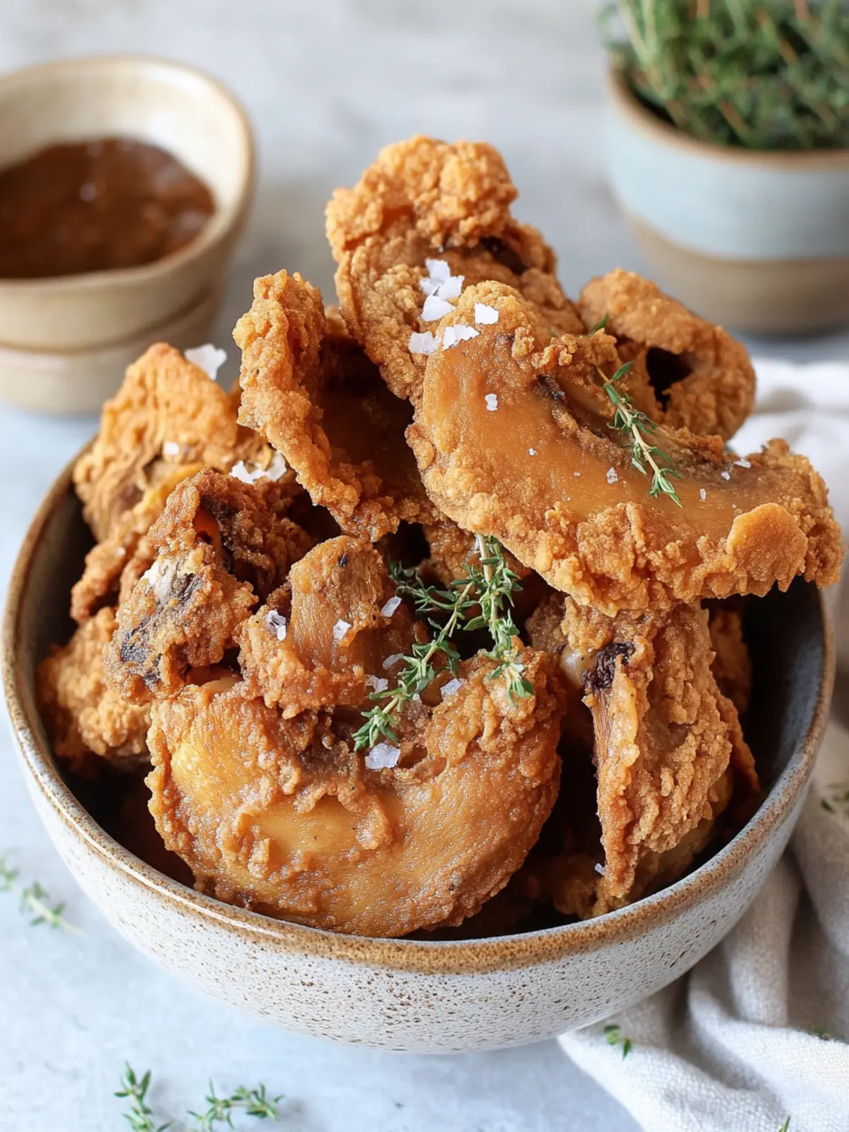 Fried Oyster Mushrooms