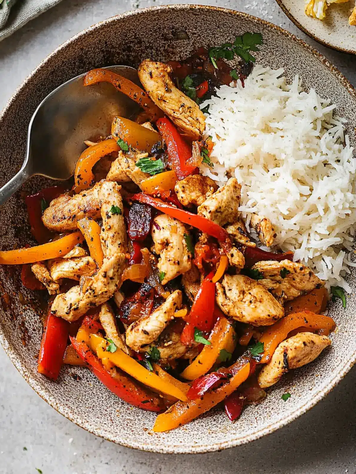 One Pan Chicken and Peppers