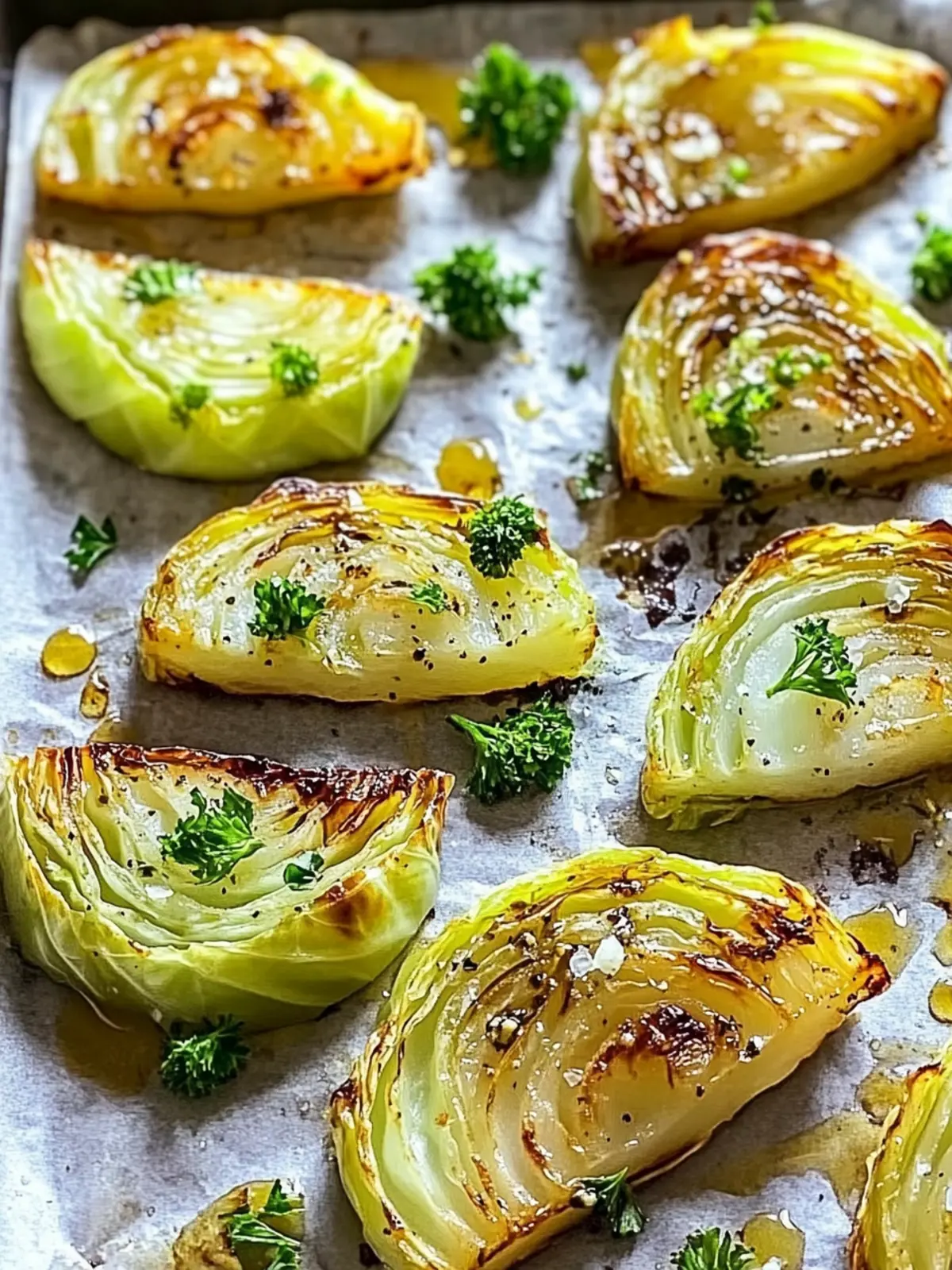 Dijon Roasted Cabbage Wedges