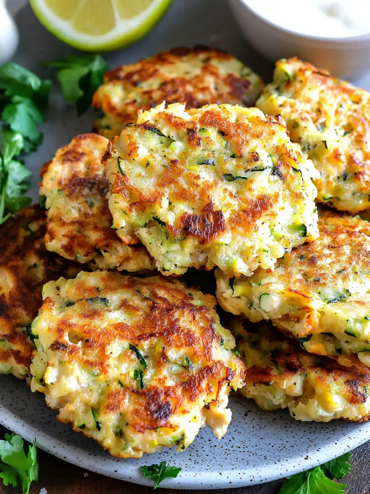 Chicken Paleo Zucchini Fritters