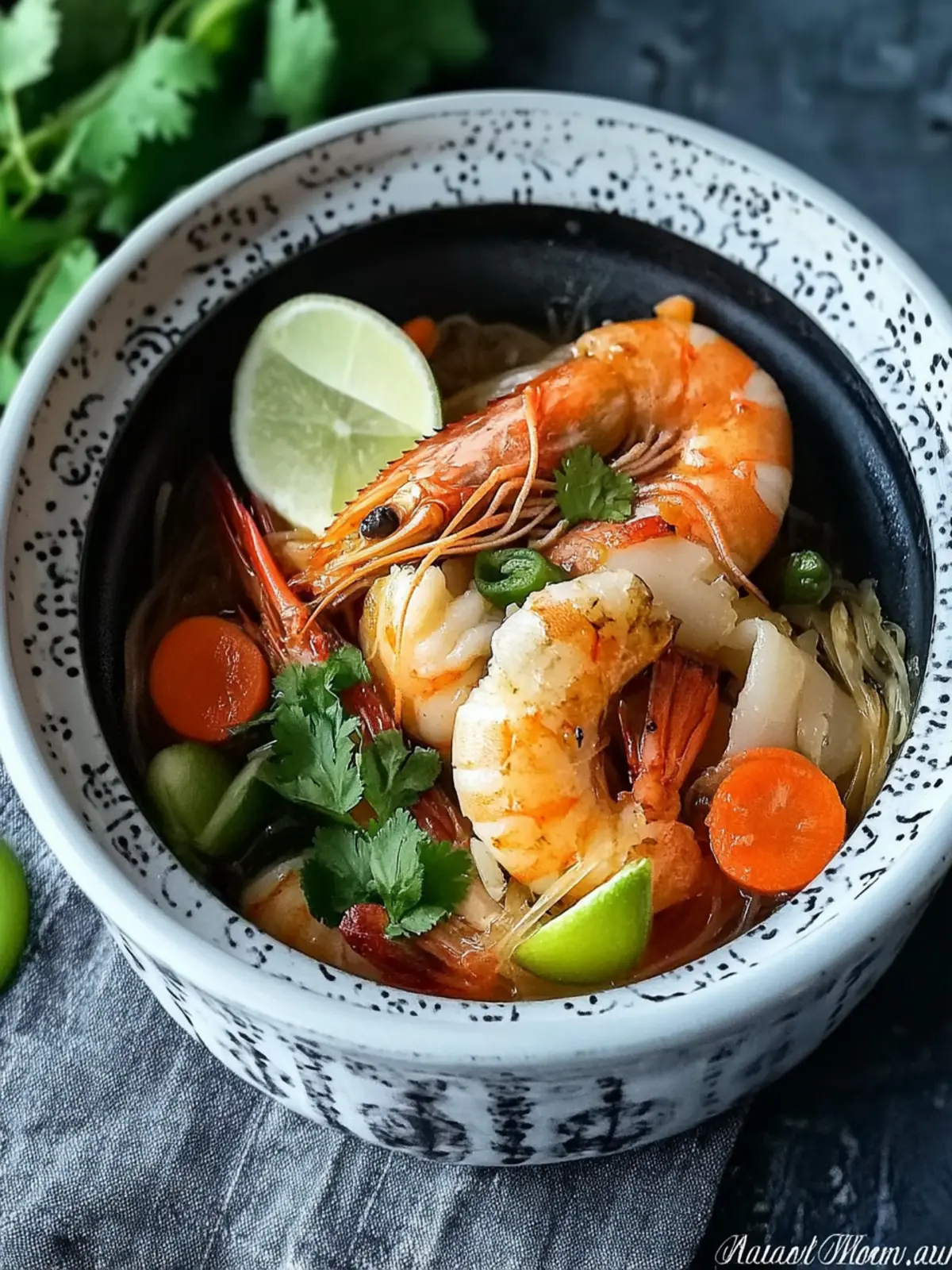 Thai Style Prawn with Glass Noodle