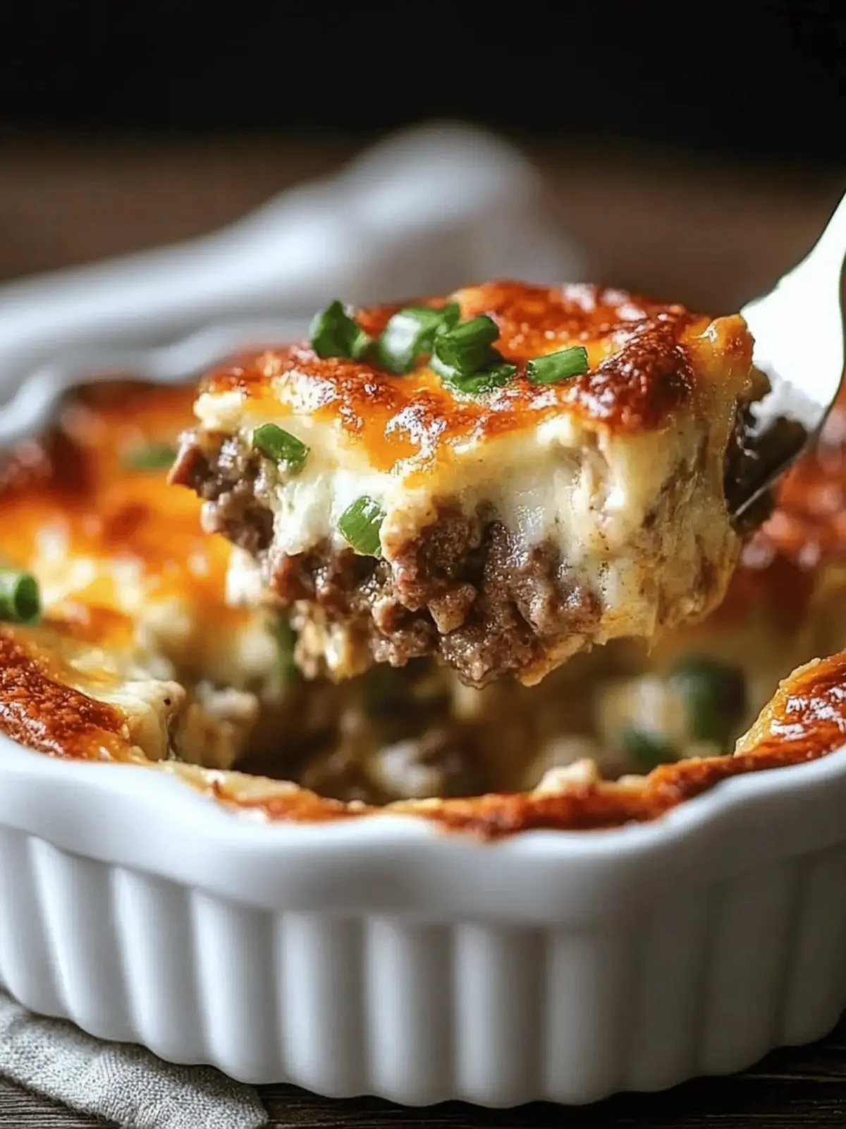 Savory Low Carb Philly Cheesesteak Casserole