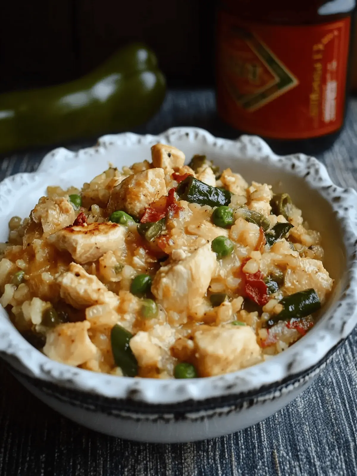 Irresistibly Creamy Spicy Chicken Poblano Risotto Delight 2 Spicy Chicken Poblano Ristto