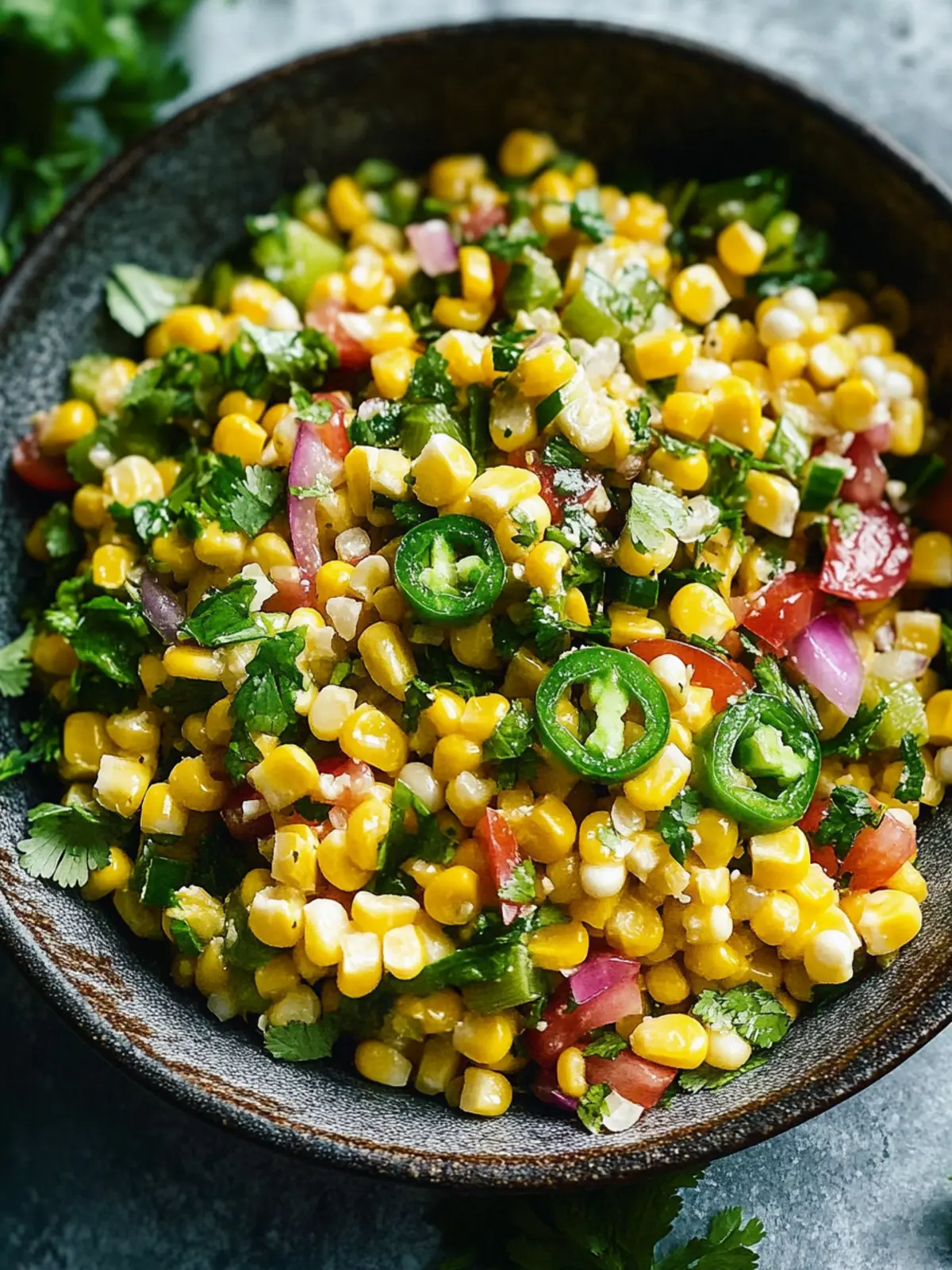 Spicy Corn and Shishito Salad