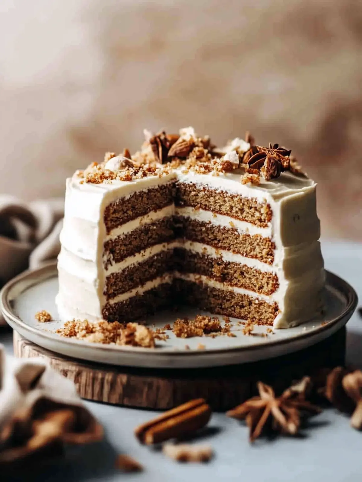 Spice Cake With Brown Butter Cream Cheese Frosting