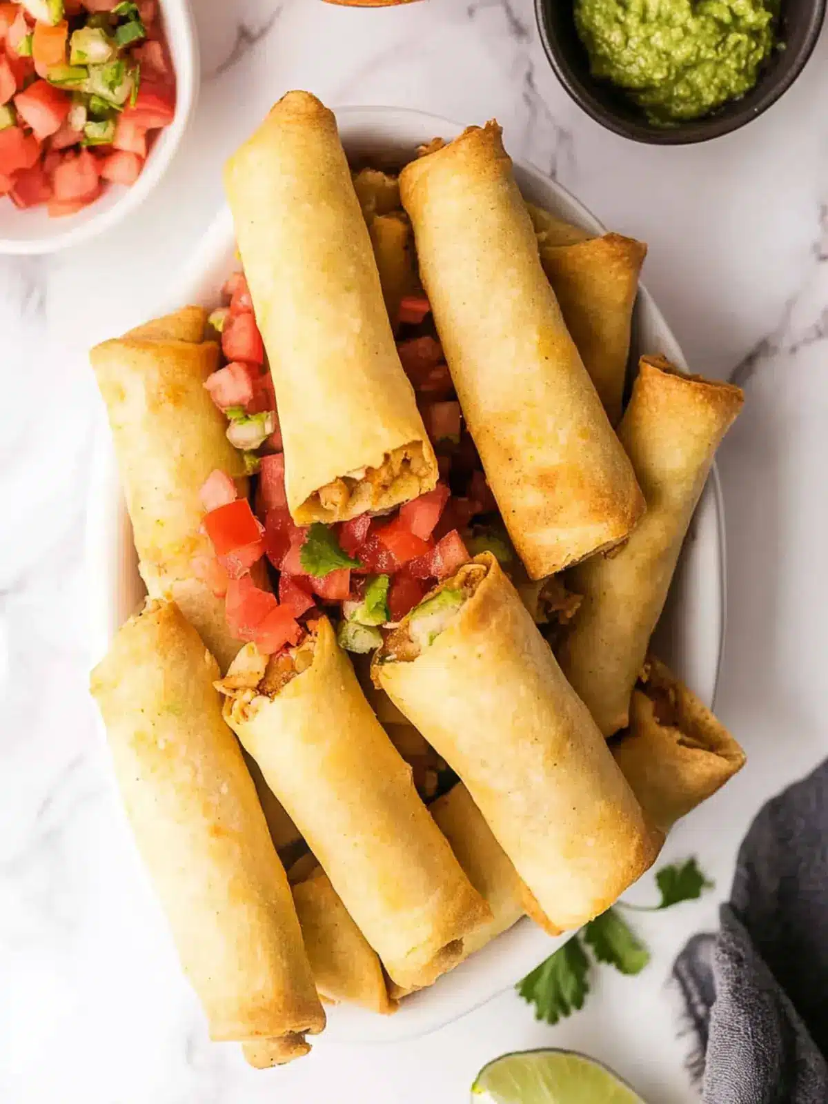 Leftover Turkey Taquitos