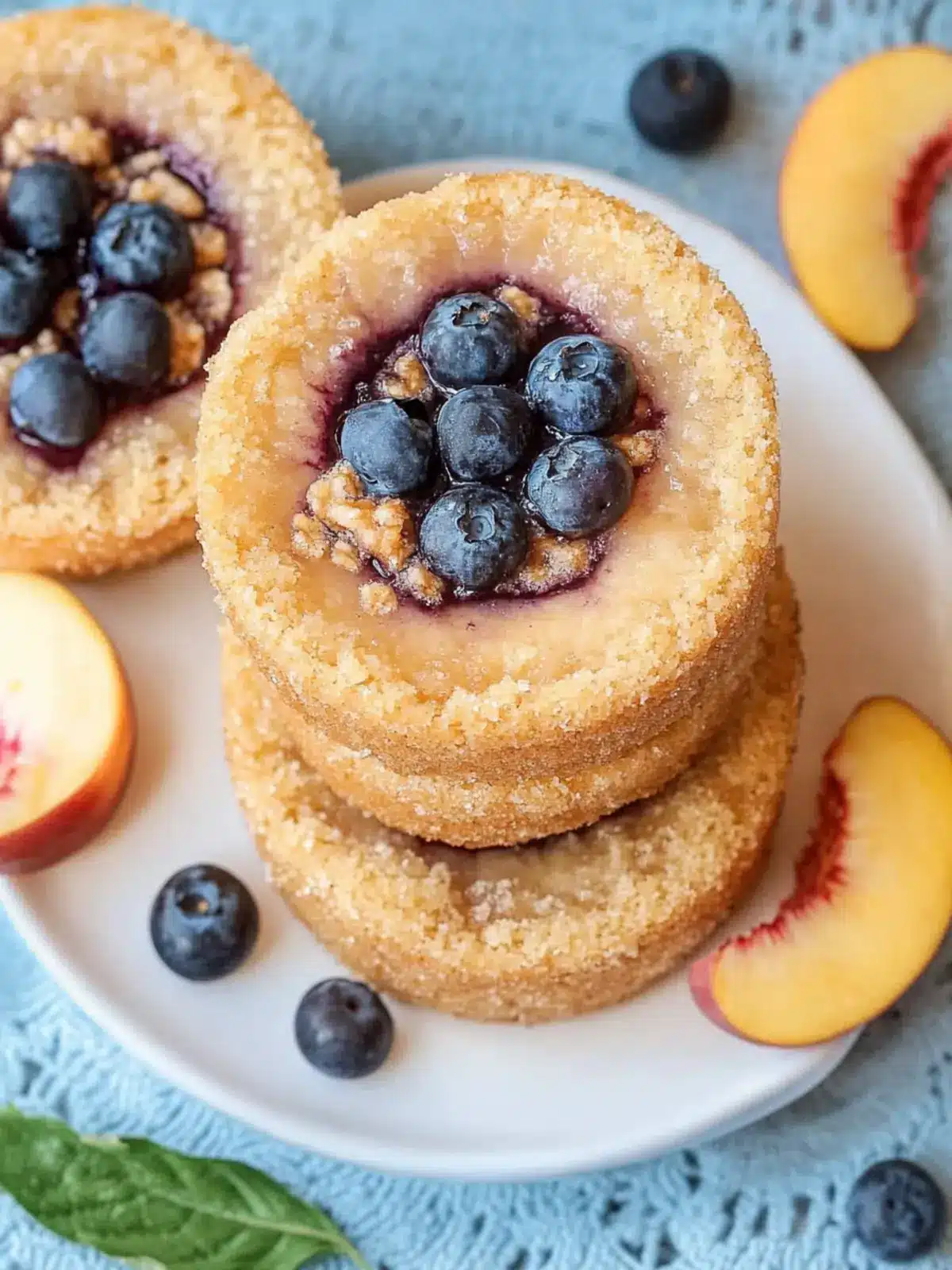 Blueberry and Peach Vanilla Bean Jammers