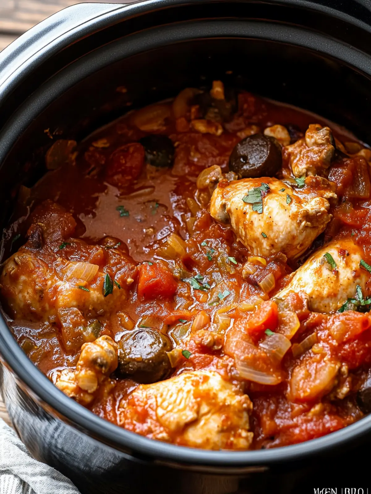 Slow Cooker Chicken Cacciatore