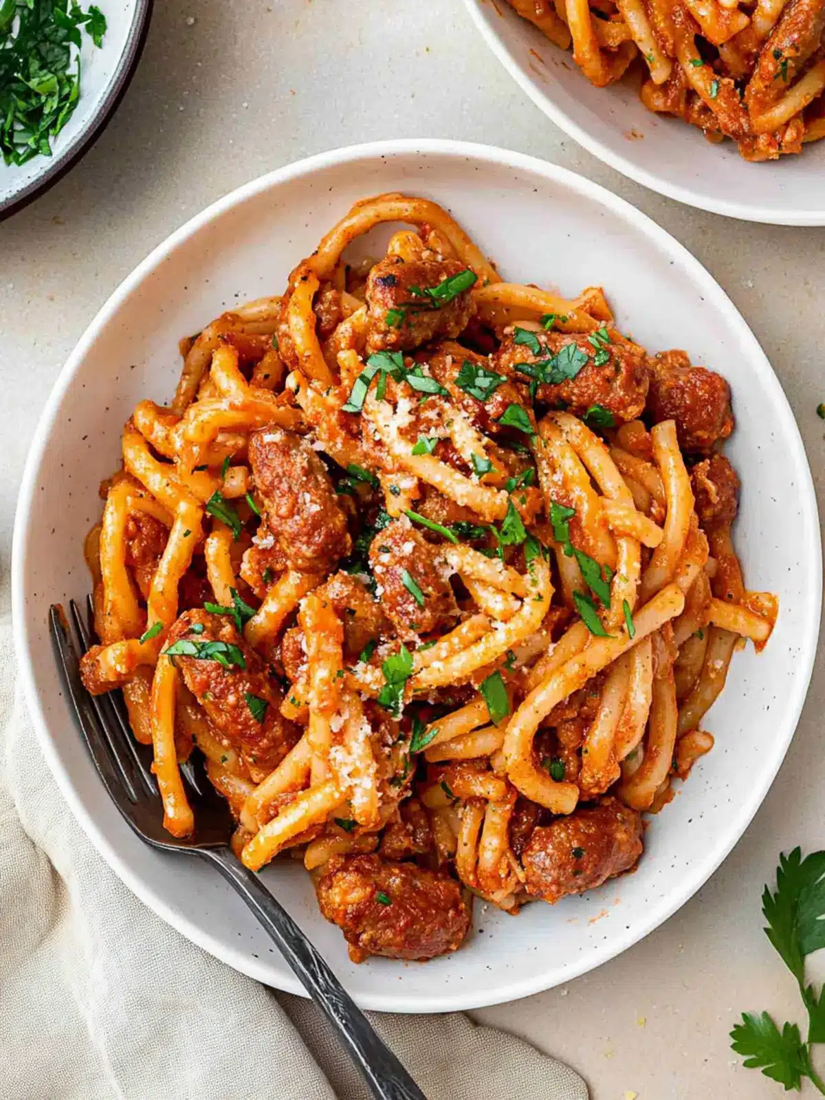 One Pot Spicy Sausage Pasta
