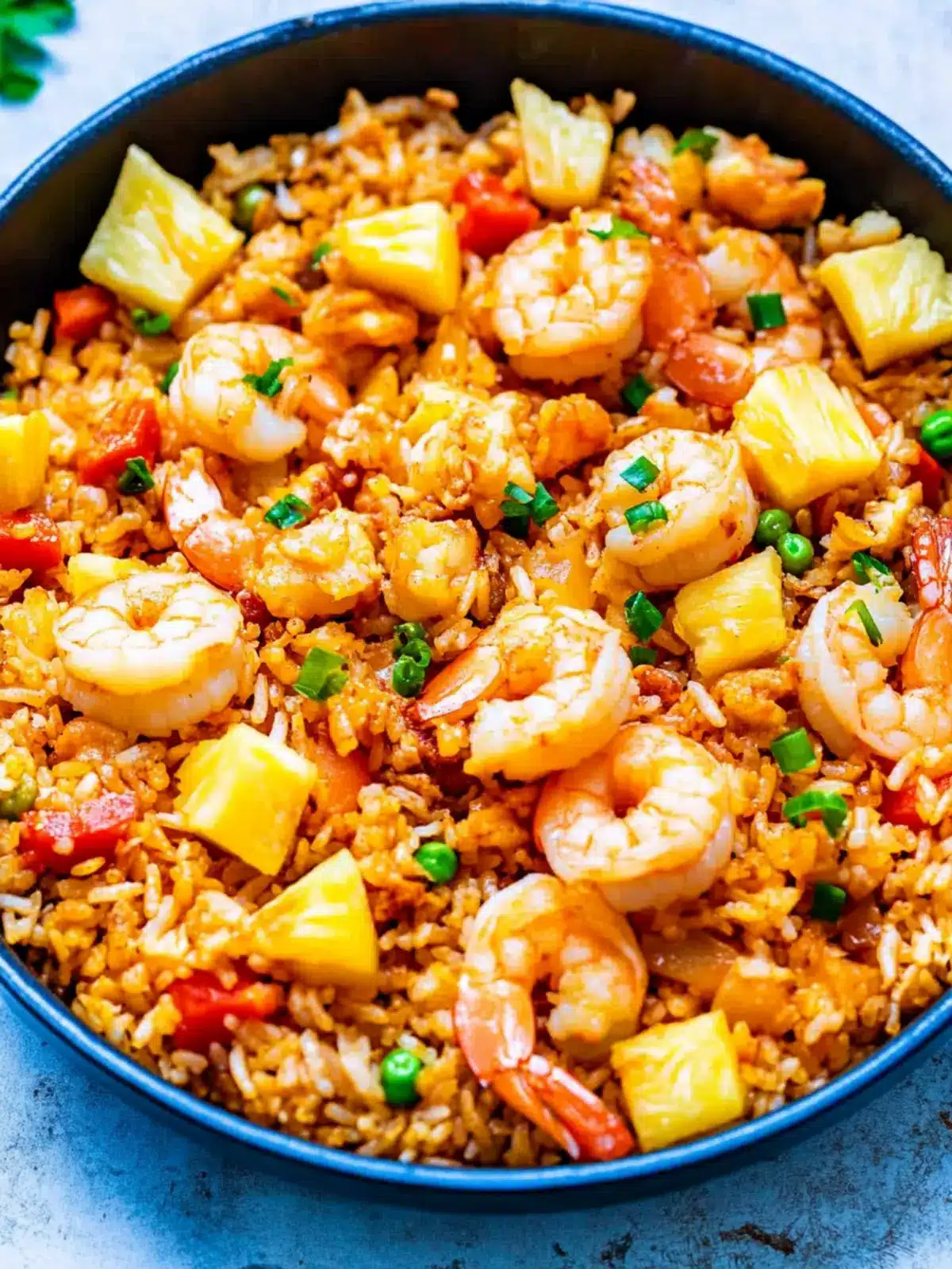 Hawaiian Pineapple Shrimp Fried Rice