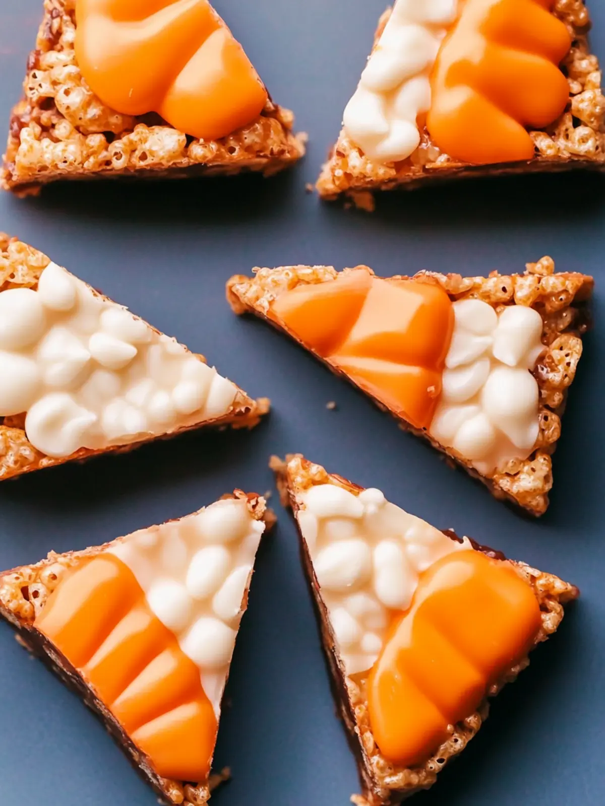 Candy Corn Krispie Treats