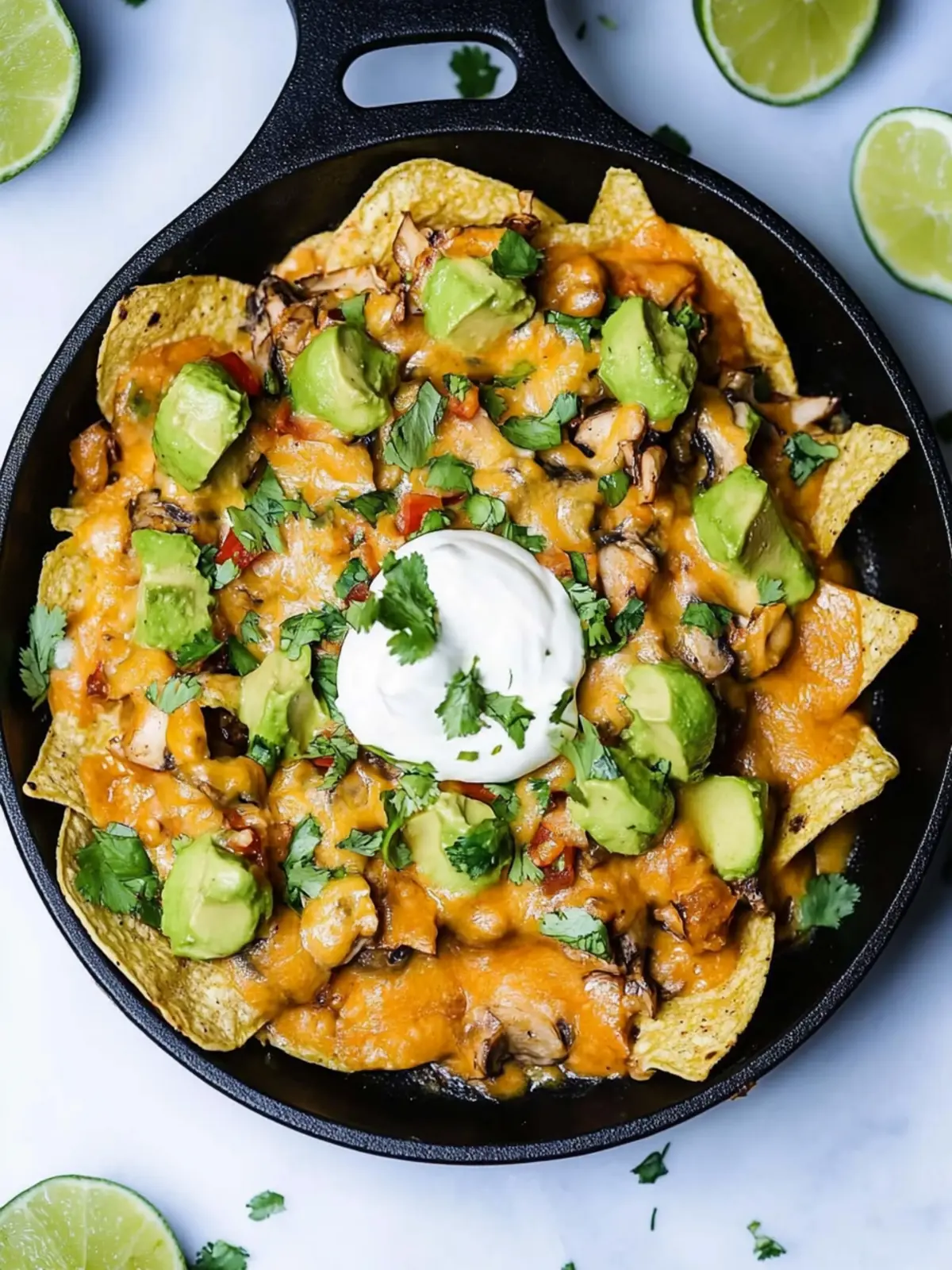 Vegan Oyster Mushroom Nachos